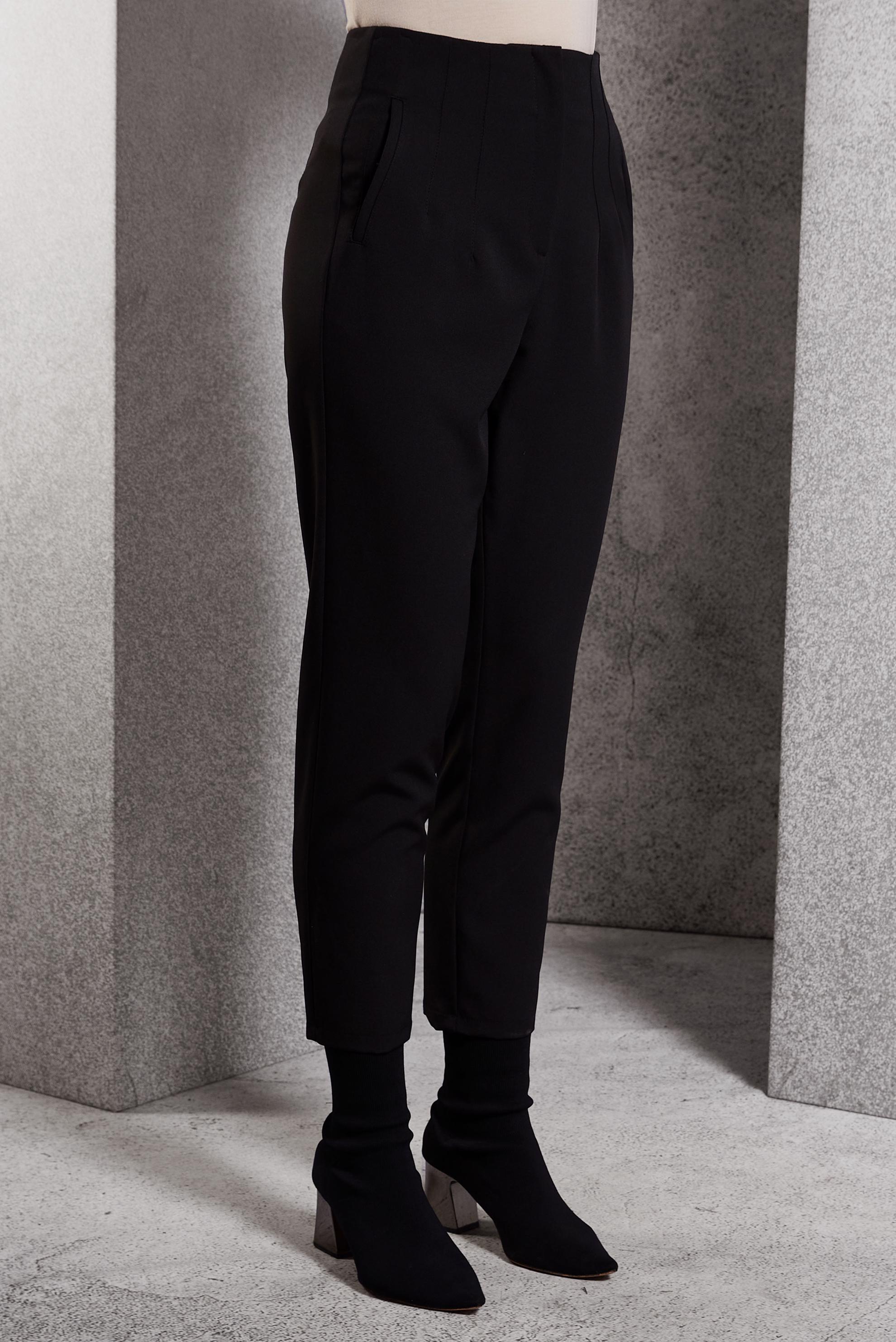 Tesettür giyim SİYAH YÜKSEK BEL PANTOLON 70797