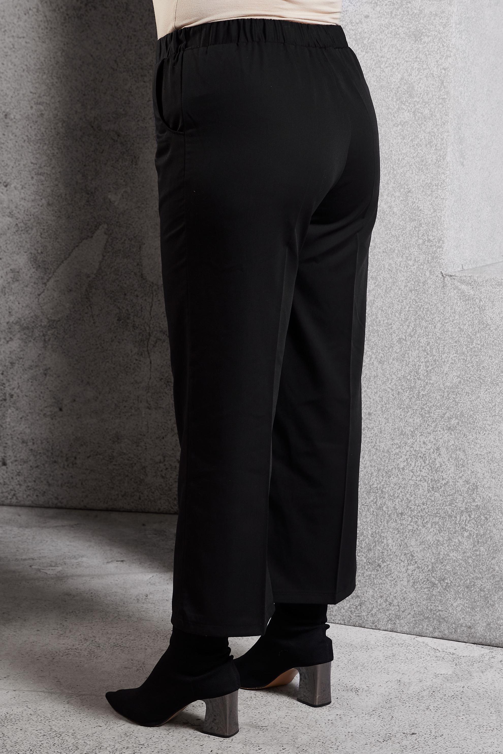 Vêtements hijab NOIR PANTALON À TAILLE ÉLASTIQUE 70800