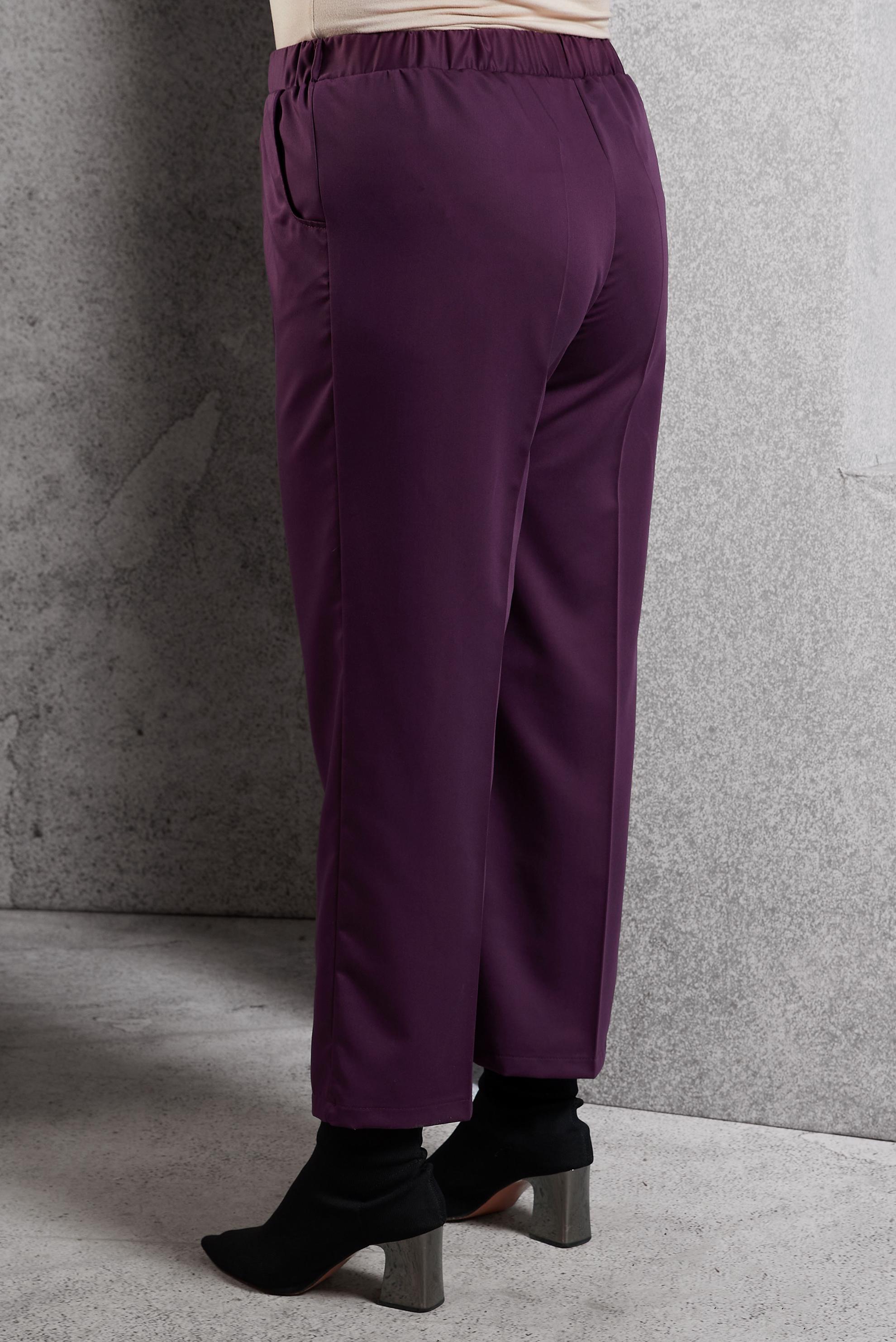 Vêtements hijab POURPRE PANTALON À TAILLE ÉLASTIQUE 70800