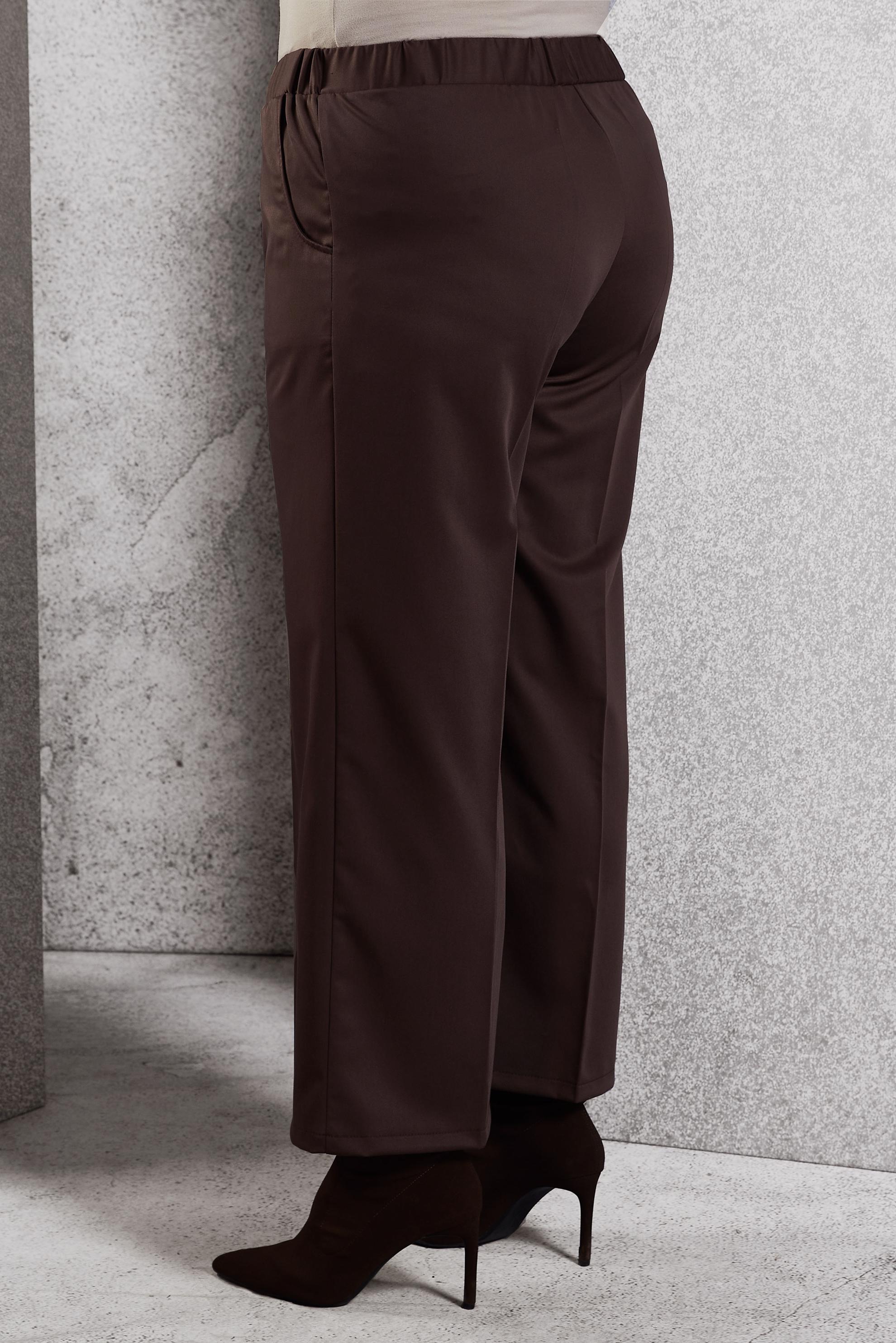 Vêtements hijab BRUN PANTALON À TAILLE ÉLASTIQUE 70800