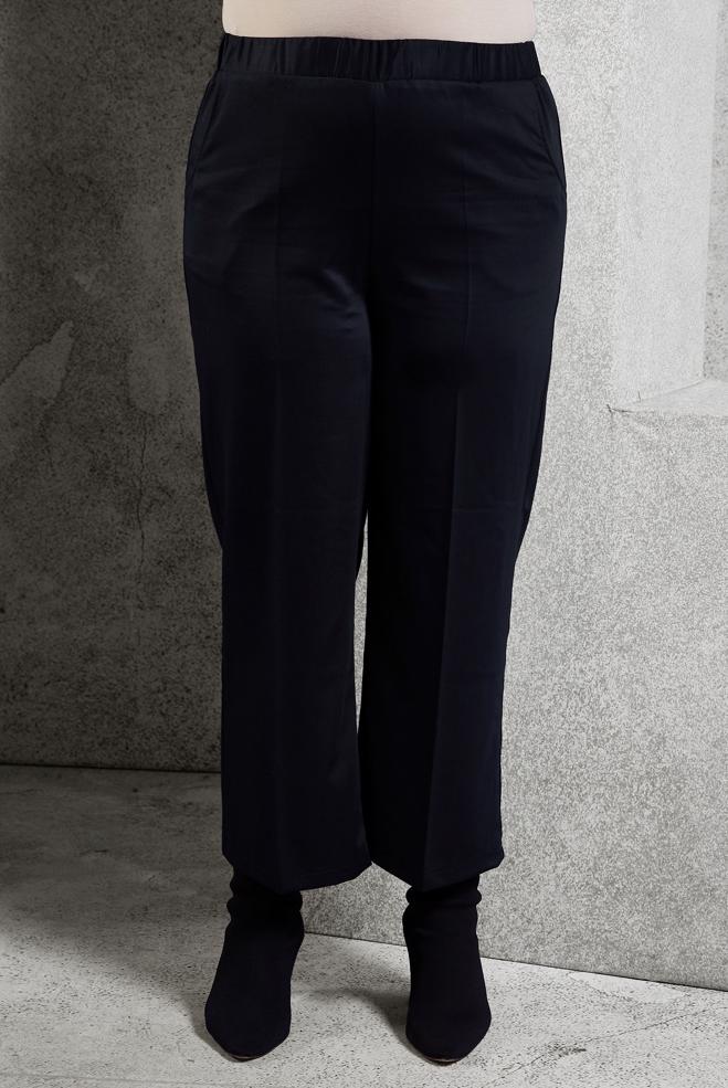 Vêtements hijab BLEU MARINE PANTALON À TAILLE ÉLASTIQUE 70800 - ALVİNA