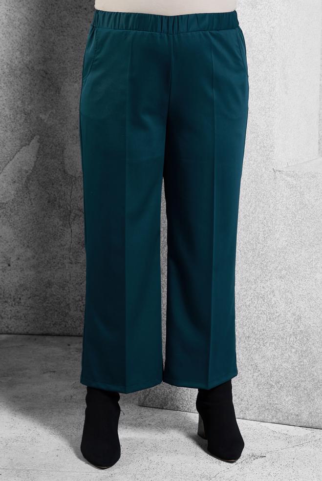 Vêtements hijab BLEU PANTALON À TAILLE ÉLASTIQUE 70800 - ALVİNA