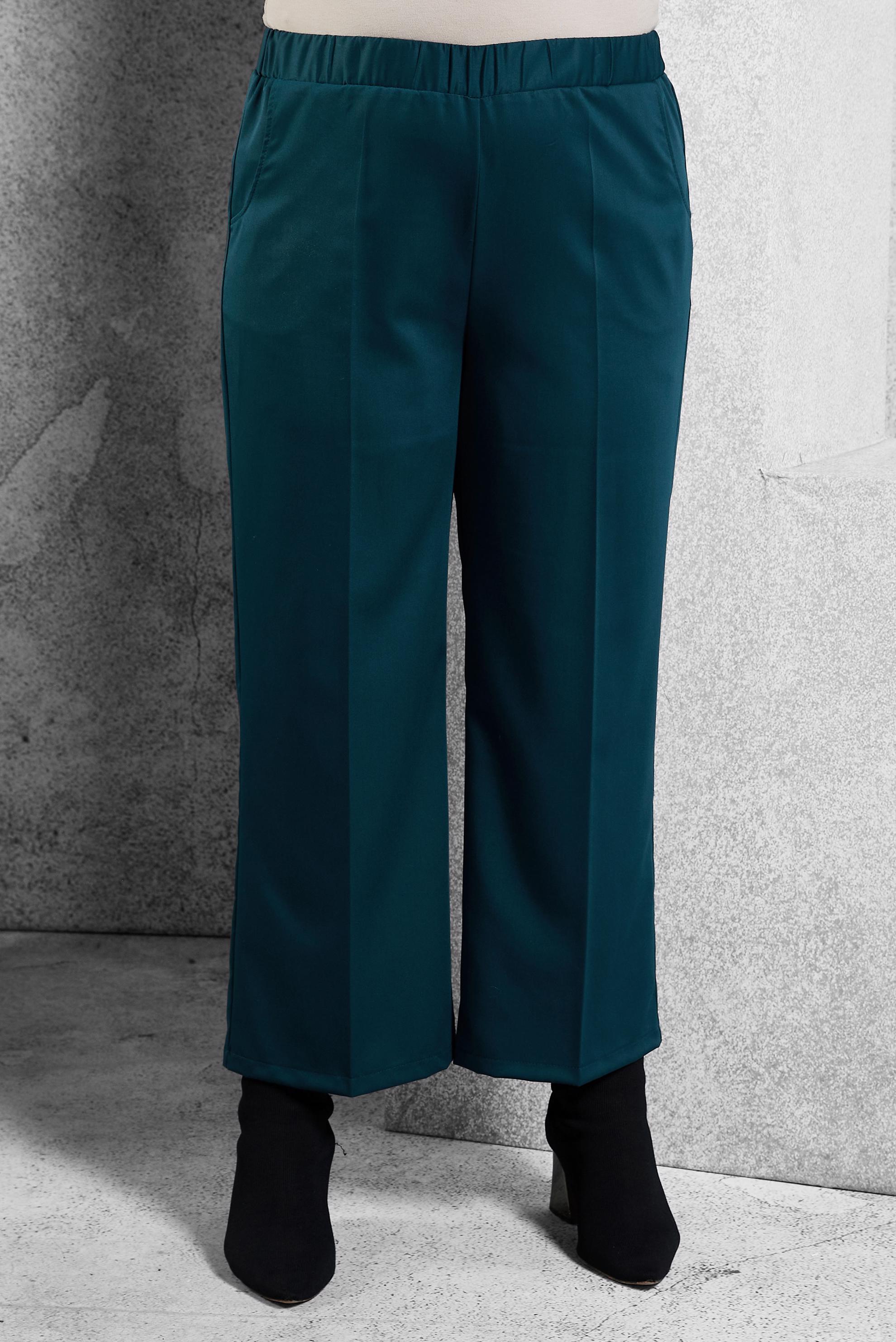 Vêtements hijab BLEU PANTALON À TAILLE ÉLASTIQUE 70800