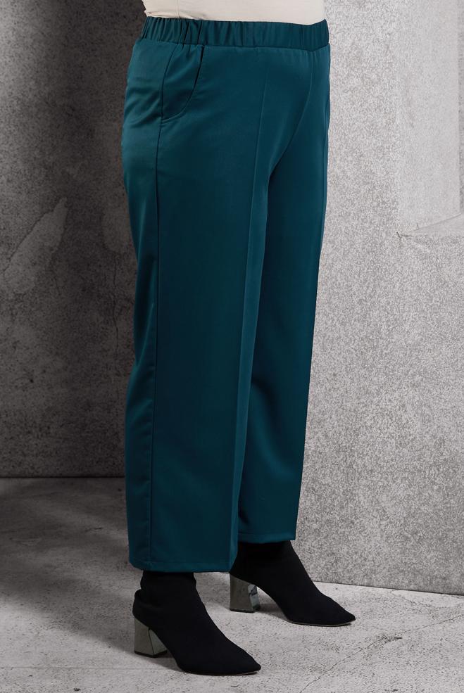 Vêtements hijab BLEU PANTALON À TAILLE ÉLASTIQUE 70800 - ALVİNA