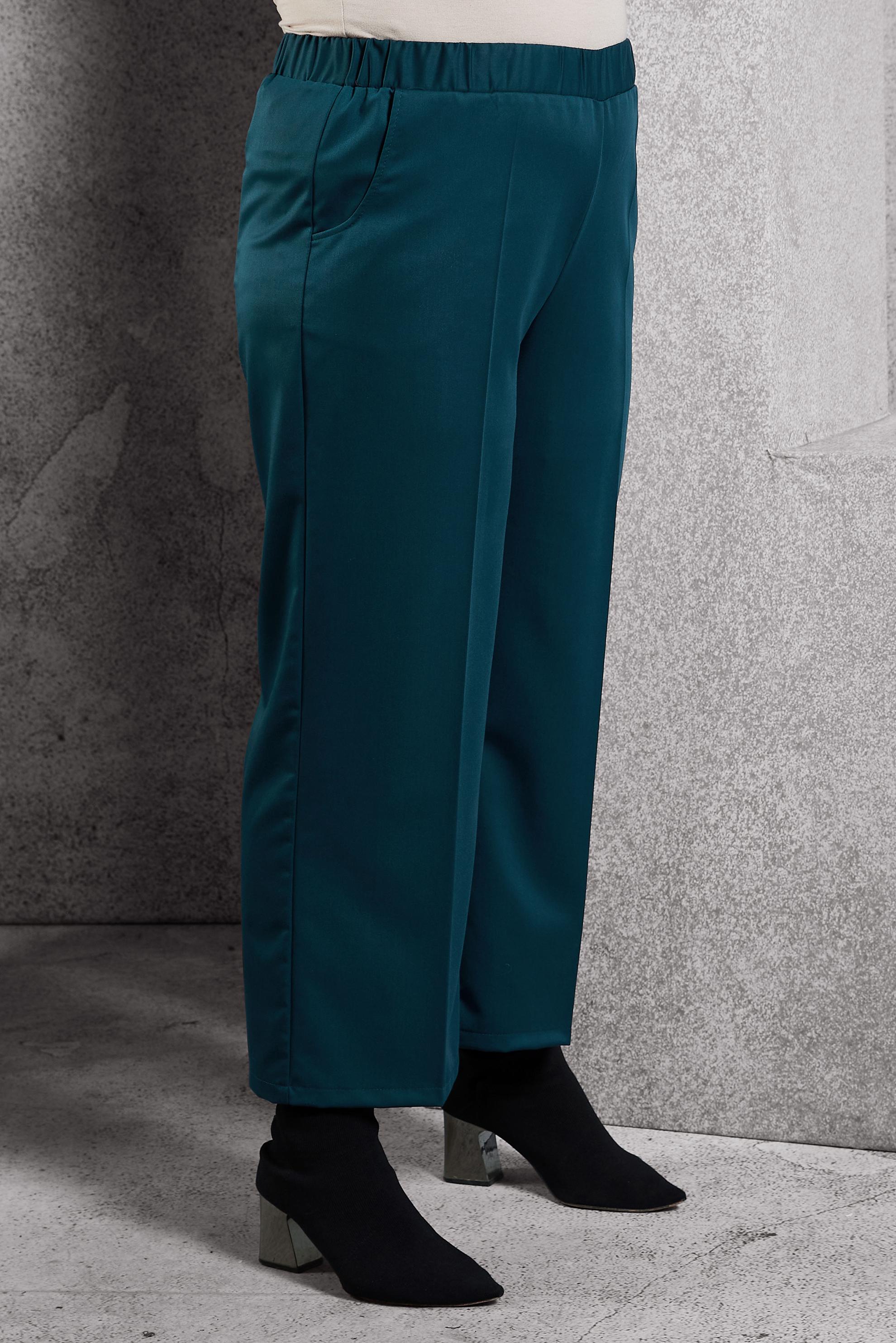 Vêtements hijab BLEU PANTALON À TAILLE ÉLASTIQUE 70800