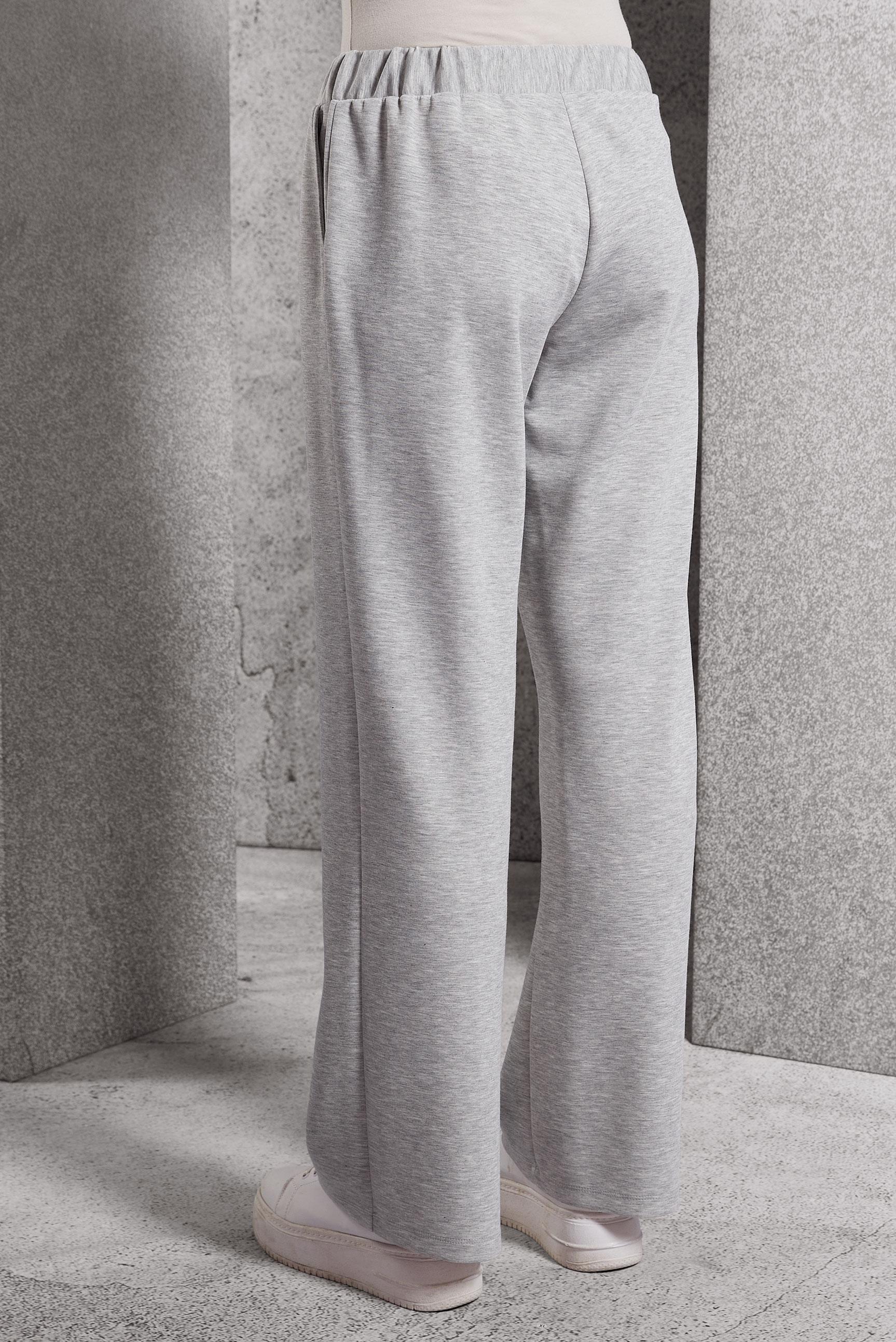 Tesettür giyim GRİ BELİ LASTİKLİ PANTOLON 70801