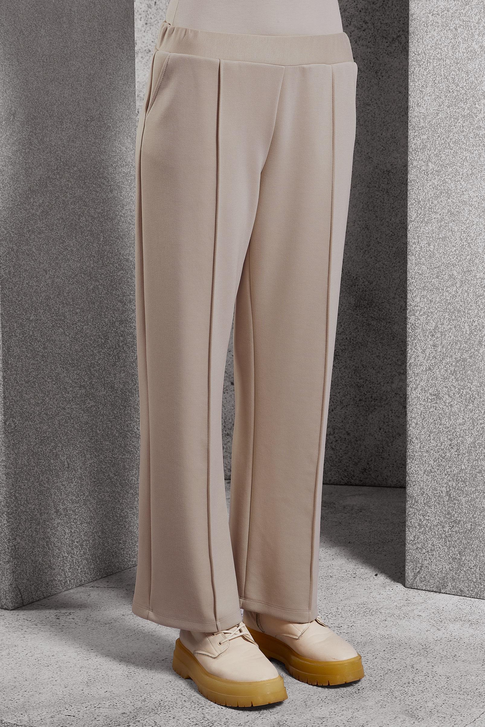 Vêtements hijab BEIGE PANTALON À TAILLE ÉLASTIQUE 70801