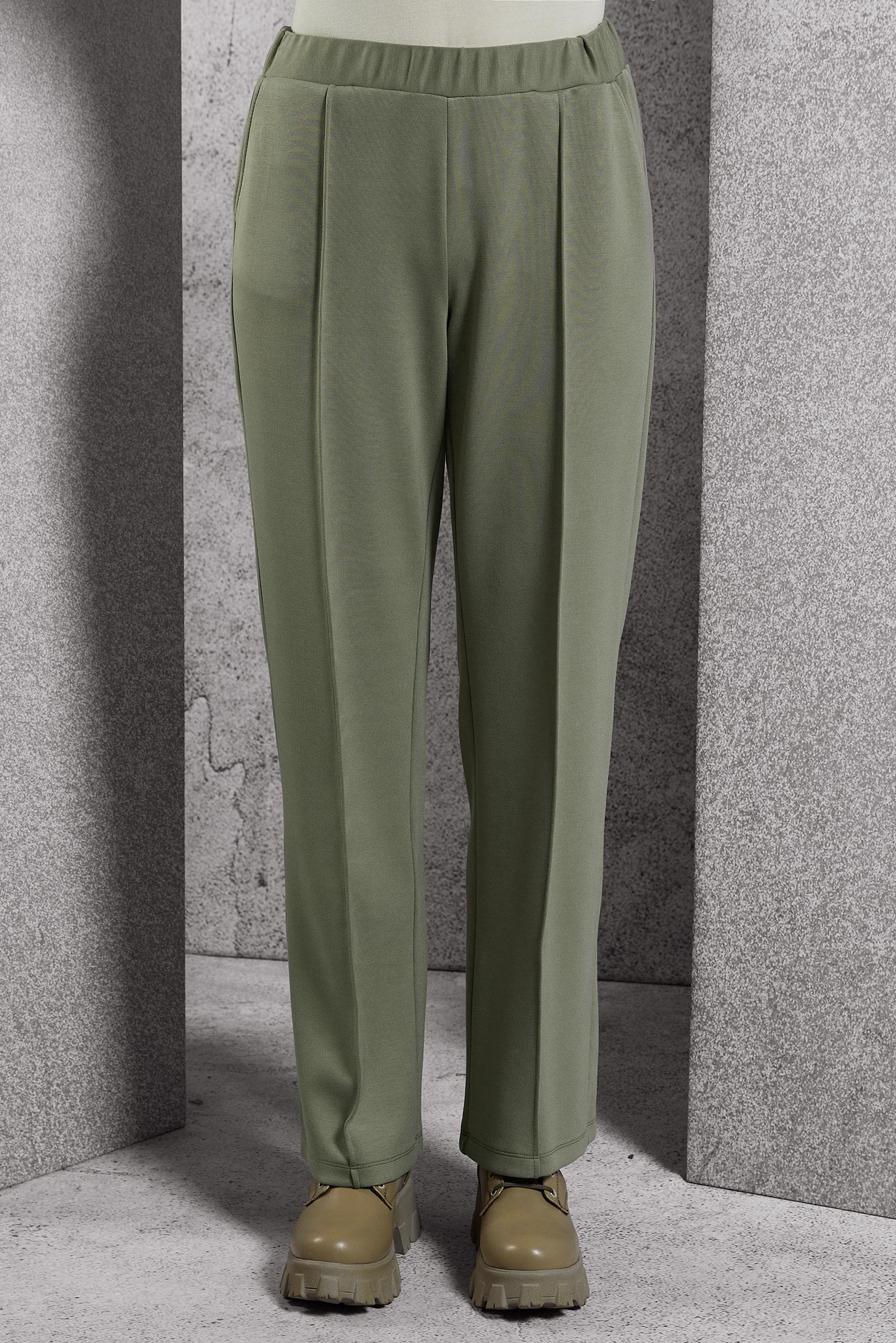 Vêtements hijab KAKI PANTALON À TAILLE ÉLASTIQUE 70801