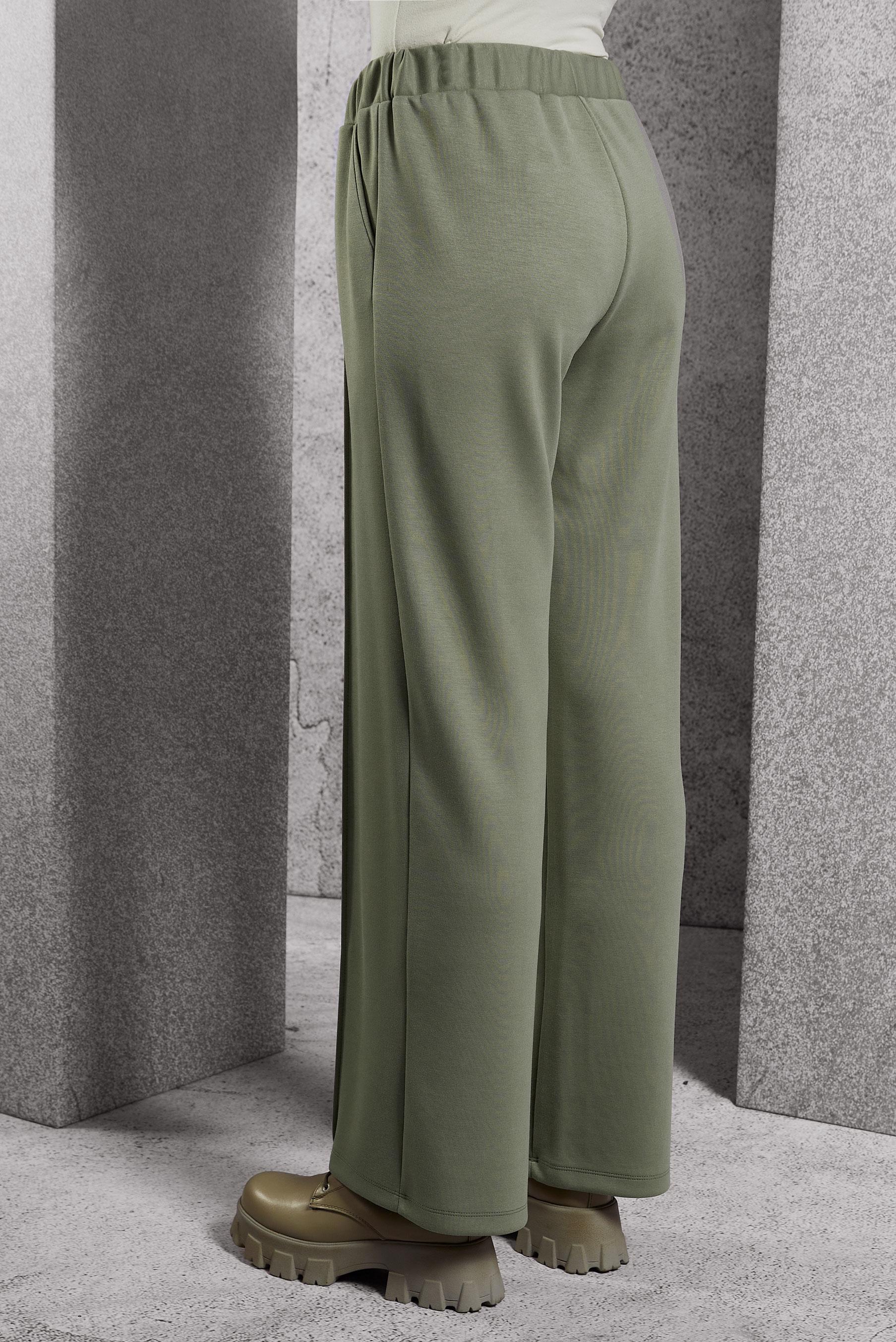 Vêtements hijab KAKI PANTALON À TAILLE ÉLASTIQUE 70801