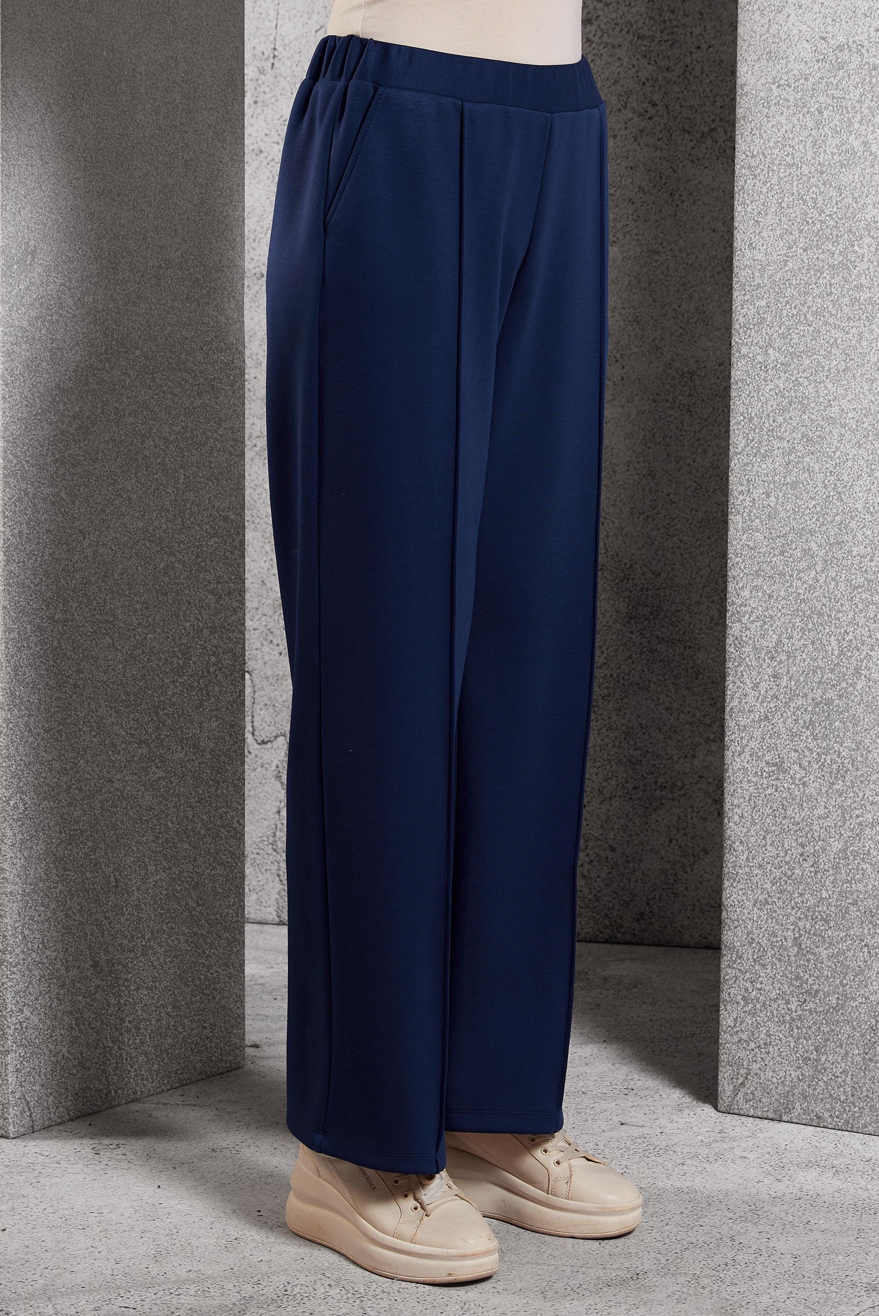 Hijab clothing NAVY BLUE ELASTIC WAIST PANTS 70801