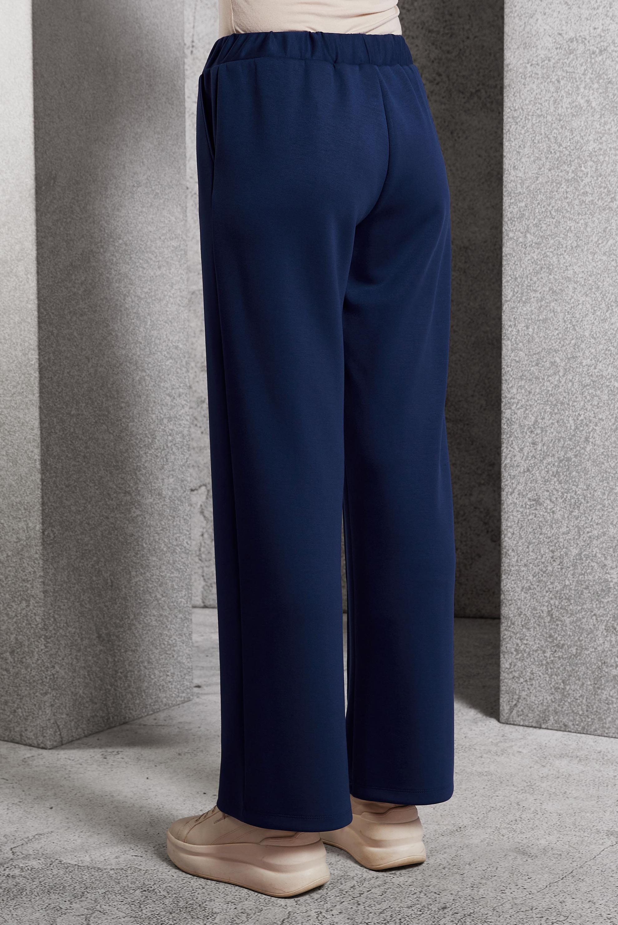 Hijab clothing NAVY BLUE ELASTIC WAIST PANTS 70801