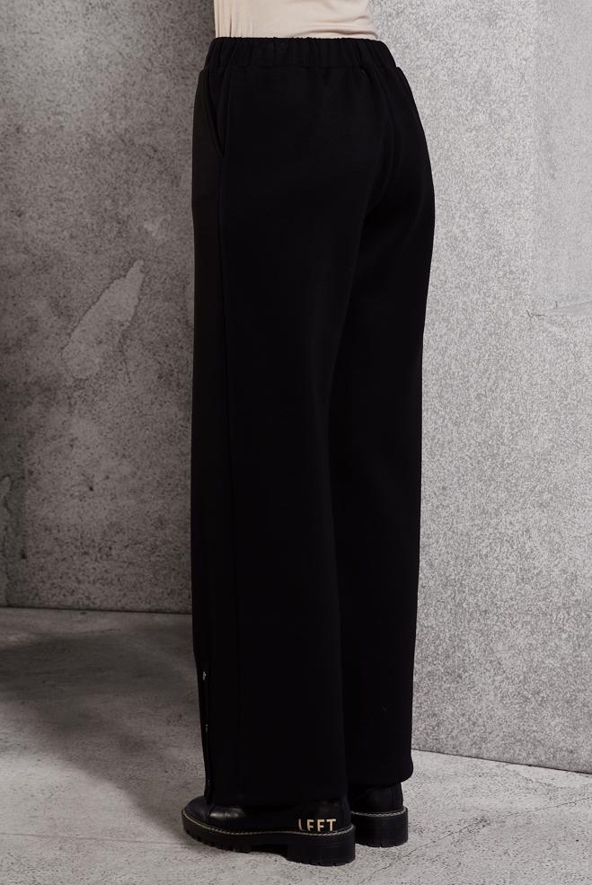 Vêtements hijab NOIR PANTALON À JAMBES LARGES 70802 - ALVİNA
