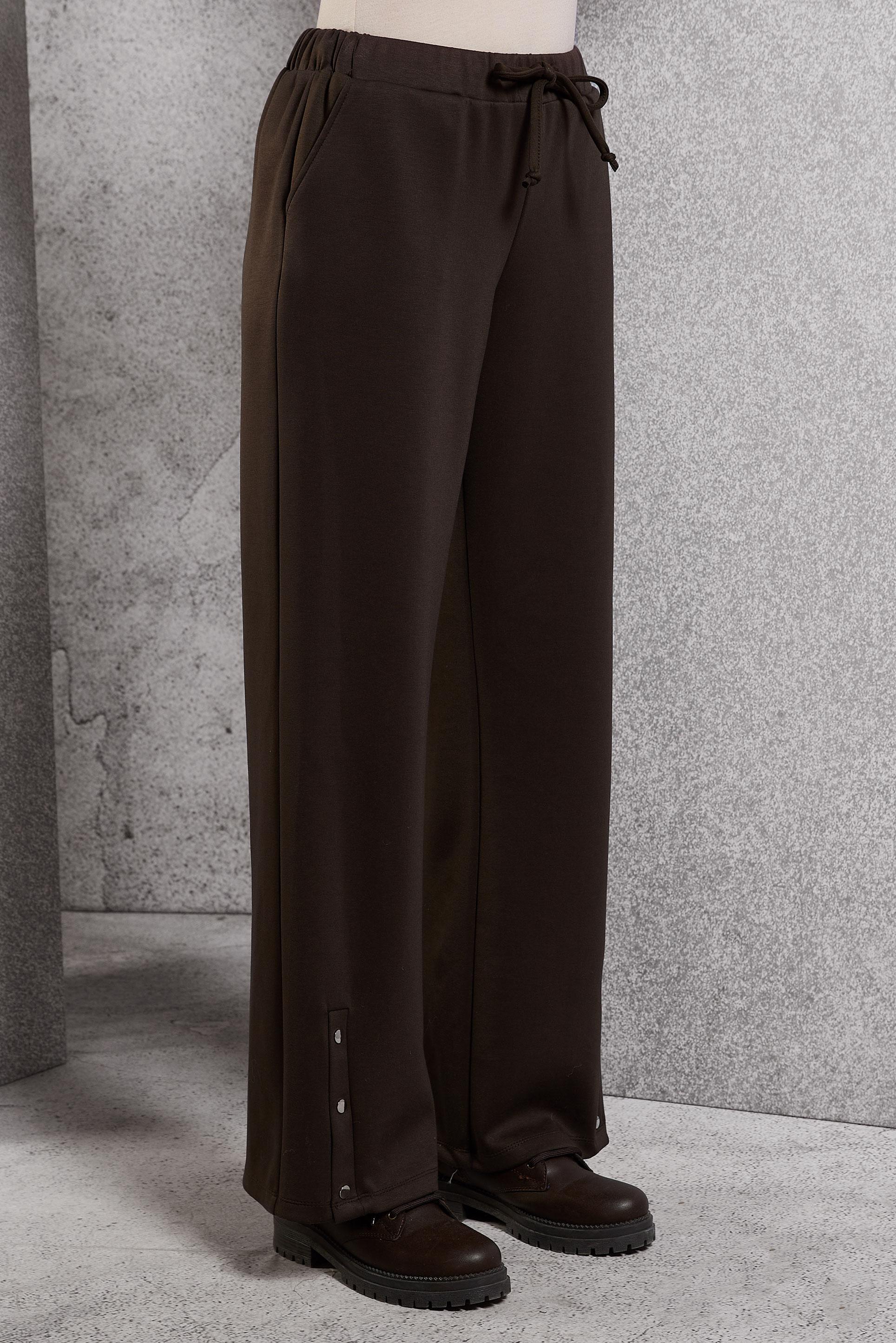 Vêtements hijab BRUN PANTALON À JAMBES LARGES 70802