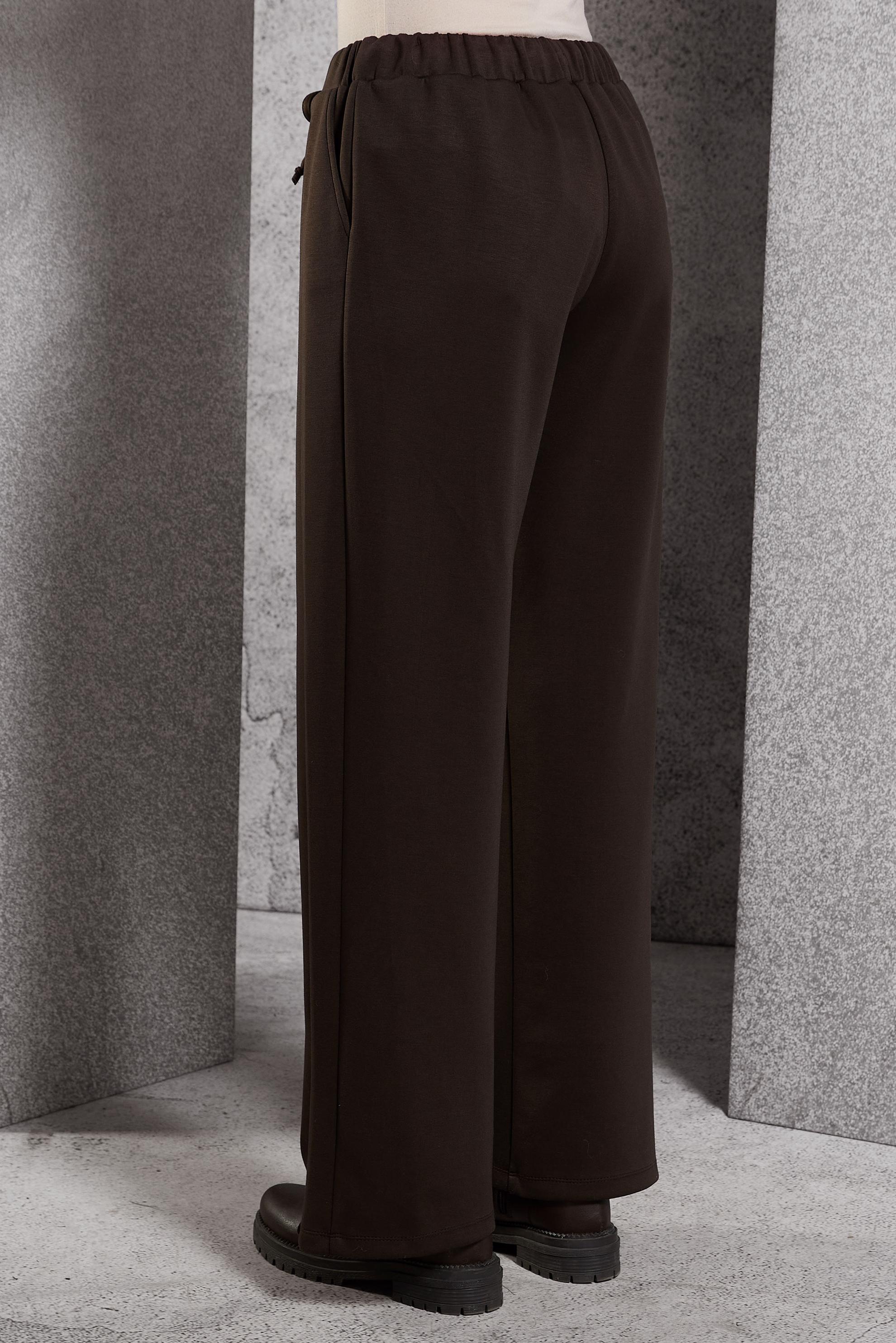 Vêtements hijab BRUN PANTALON À JAMBES LARGES 70802