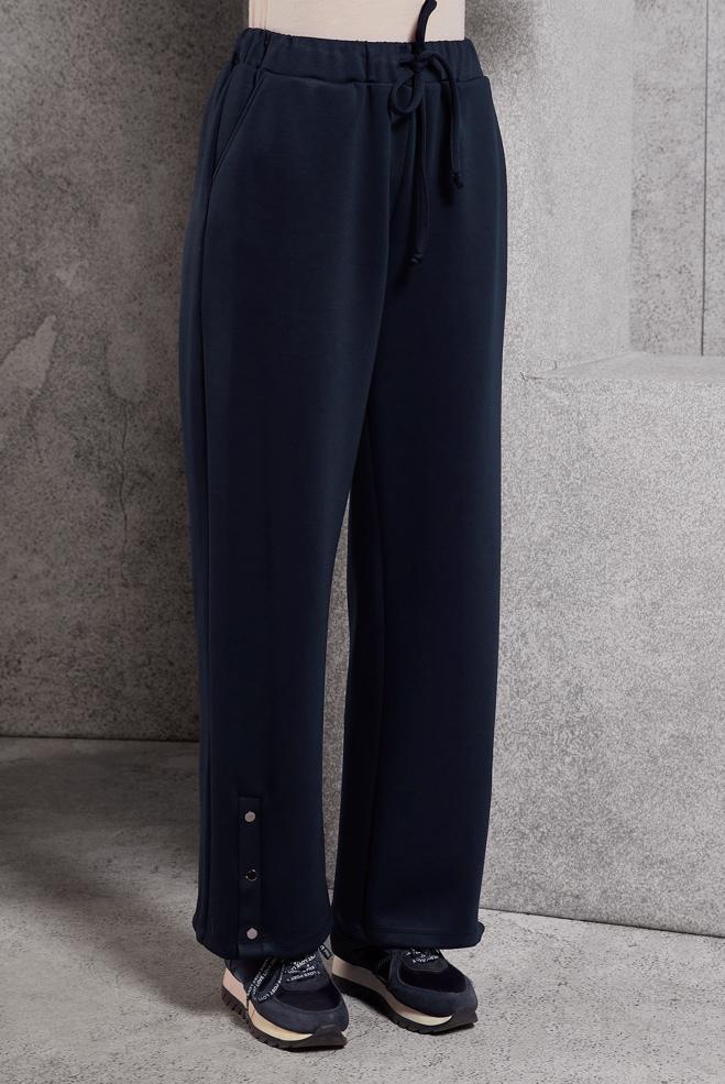 Vêtements hijab BLEU MARINE PANTALON À JAMBES LARGES 70802 - ALVİNA