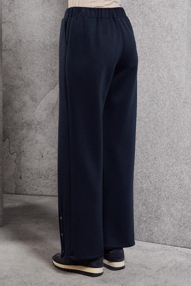 Vêtements hijab BLEU MARINE PANTALON À JAMBES LARGES 70802 - ALVİNA