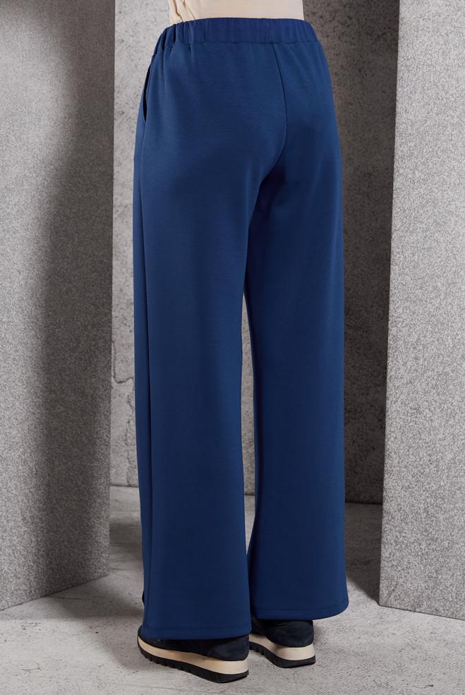 Vêtements hijab BLEU MARINE PANTALON À JAMBES LARGES 70802 - ALVİNA