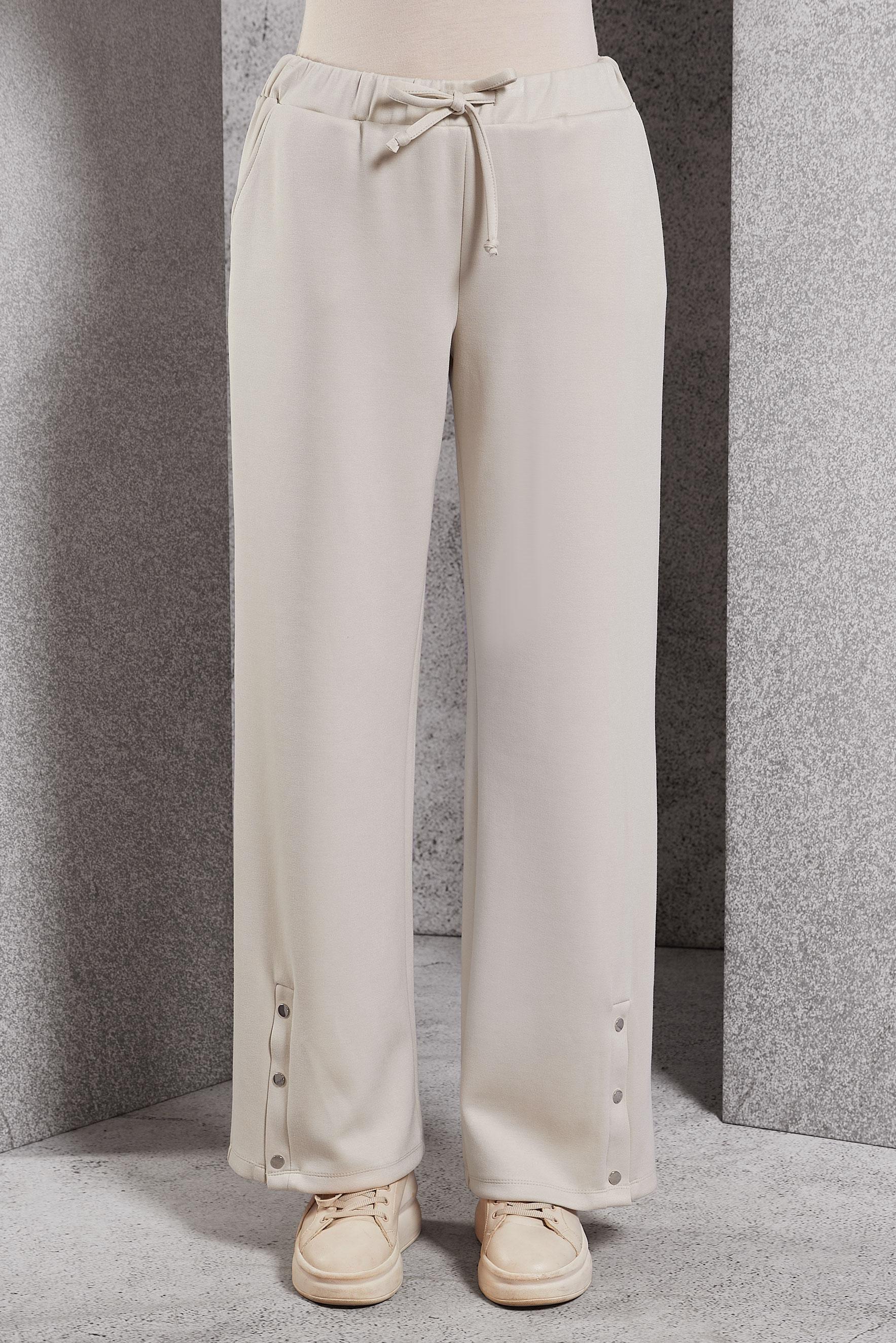 Vêtements hijab ÉCRUE PANTALON À JAMBES LARGES 70802