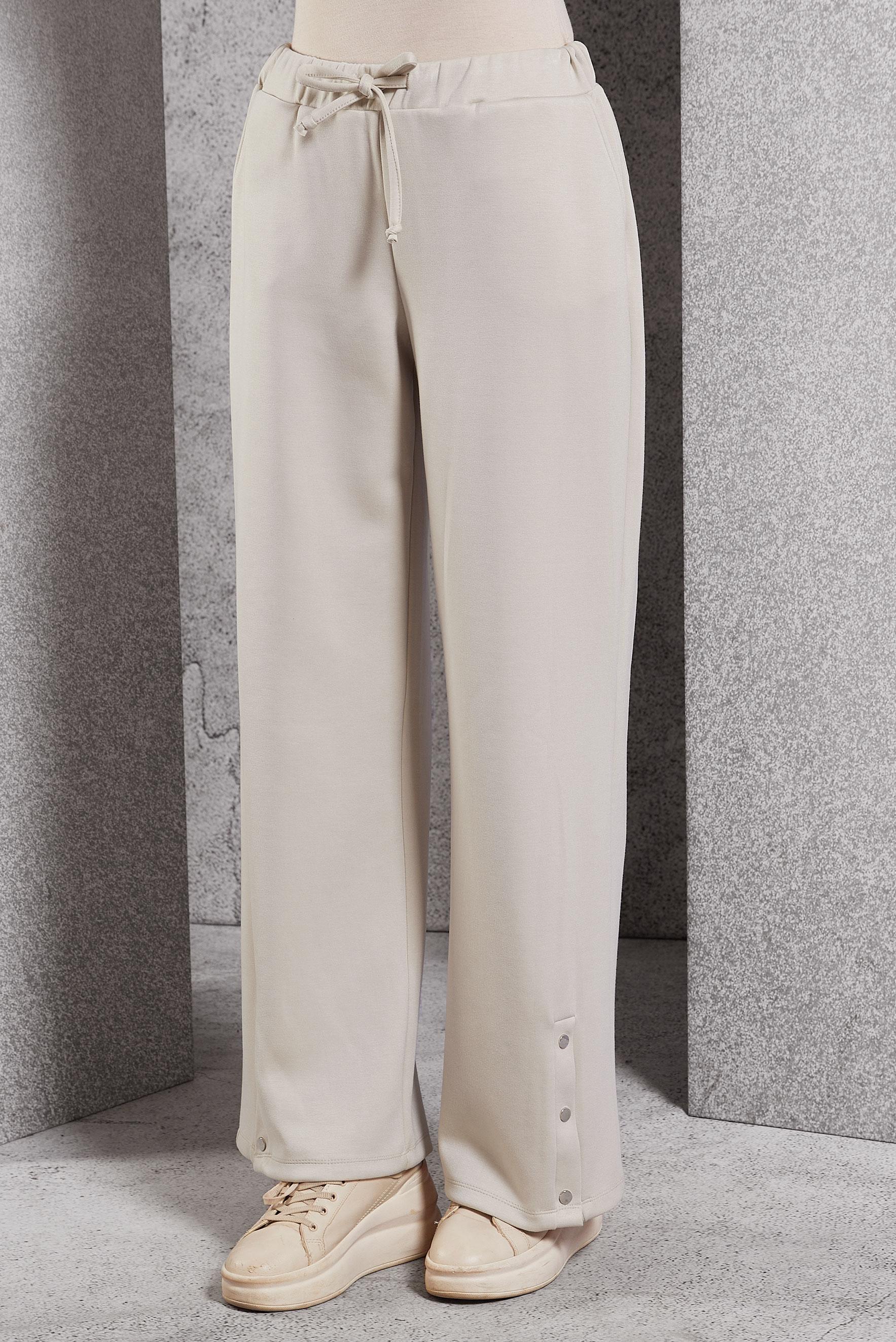 Vêtements hijab ÉCRUE PANTALON À JAMBES LARGES 70802