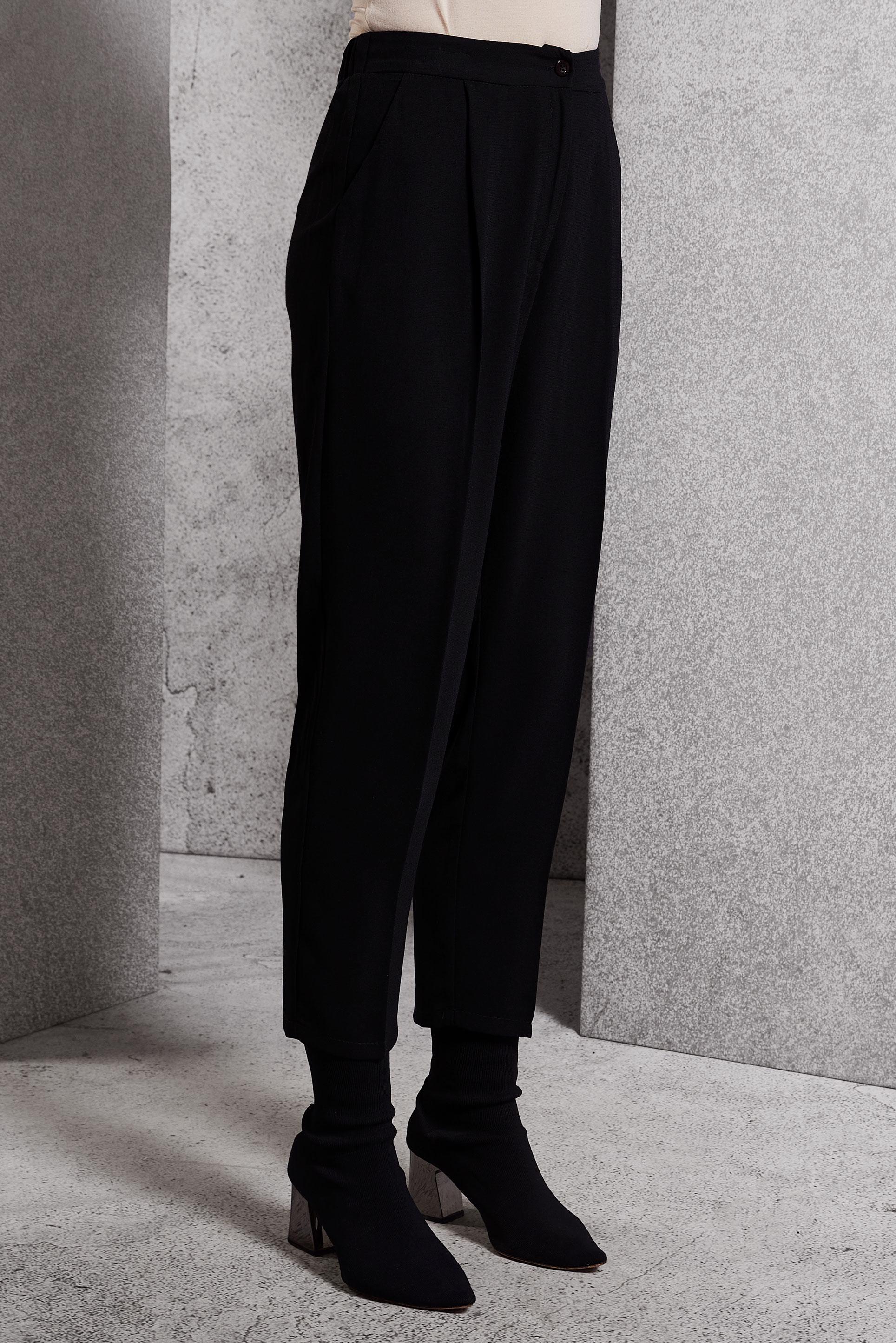 Vêtements hijab NOIR PANTALON COUPE CAROTTE 70804