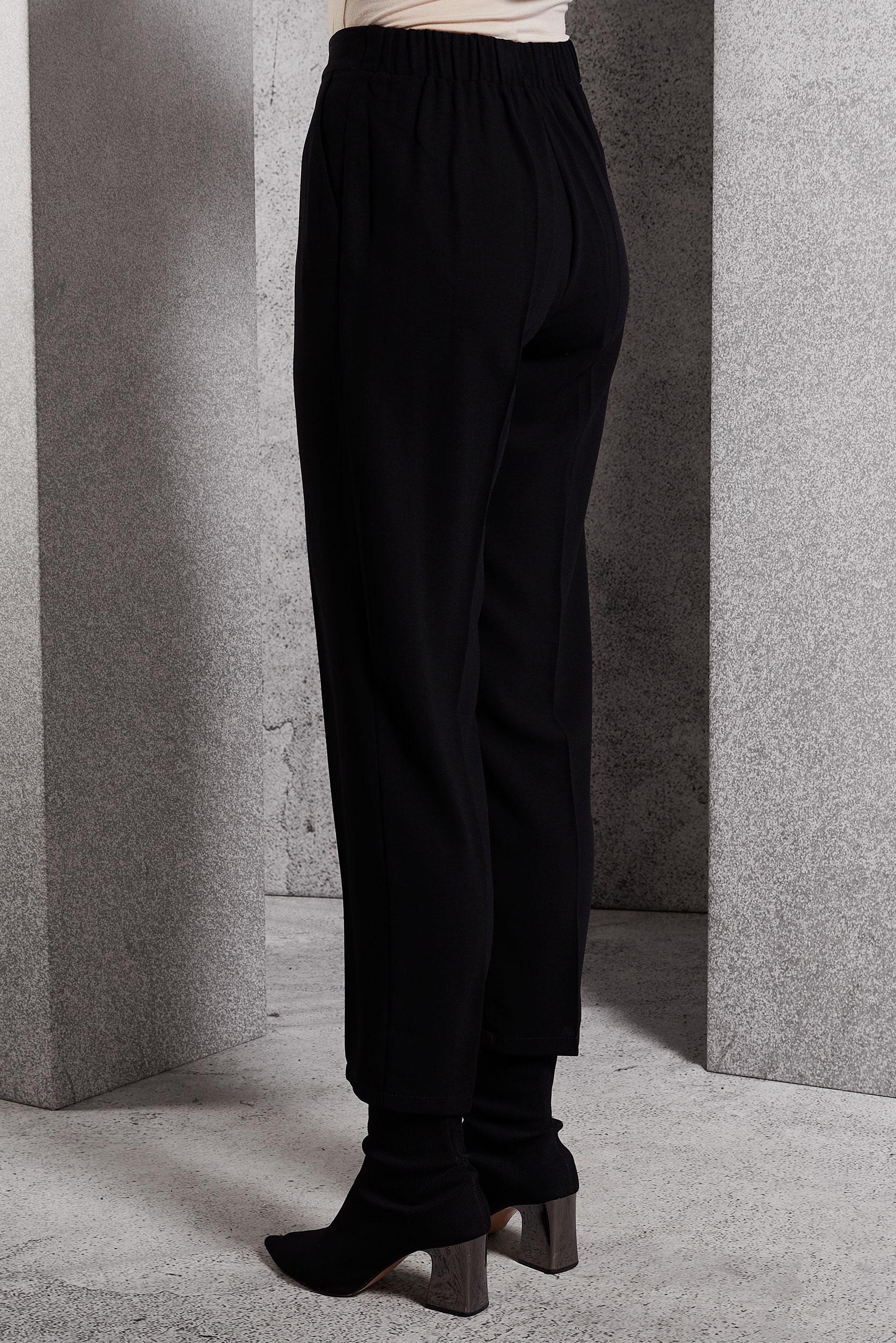 Vêtements hijab NOIR PANTALON COUPE CAROTTE 70804