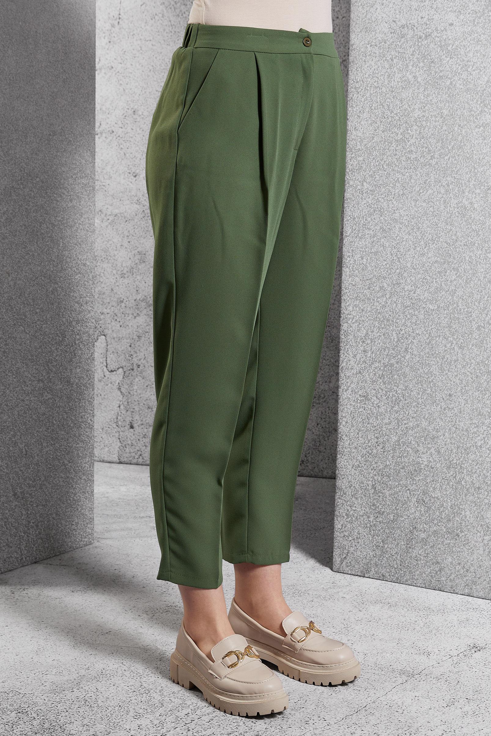 Vêtements hijab KAKI PANTALON COUPE CAROTTE 70804