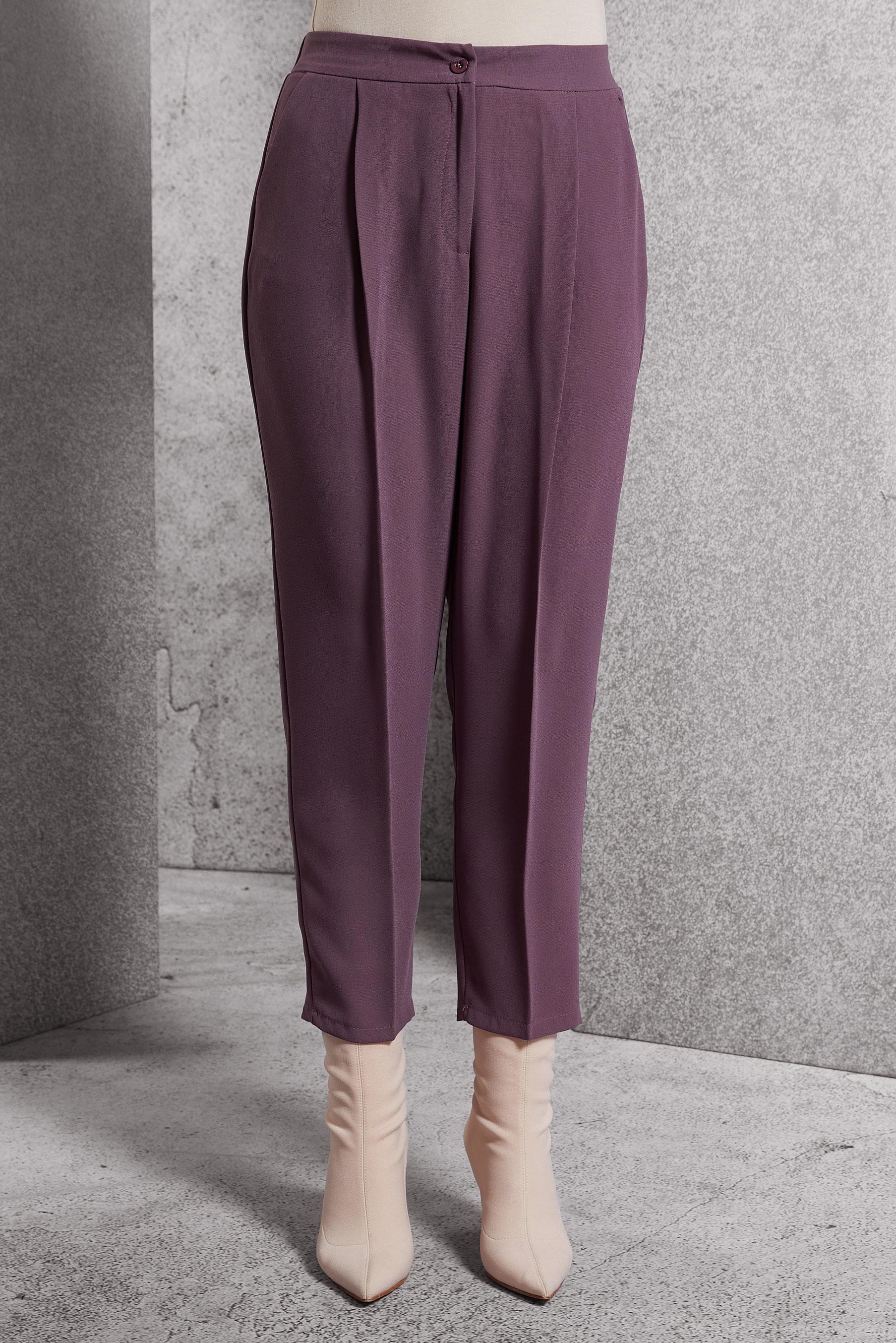 Vêtements hijab POURPRE PANTALON COUPE CAROTTE 70804