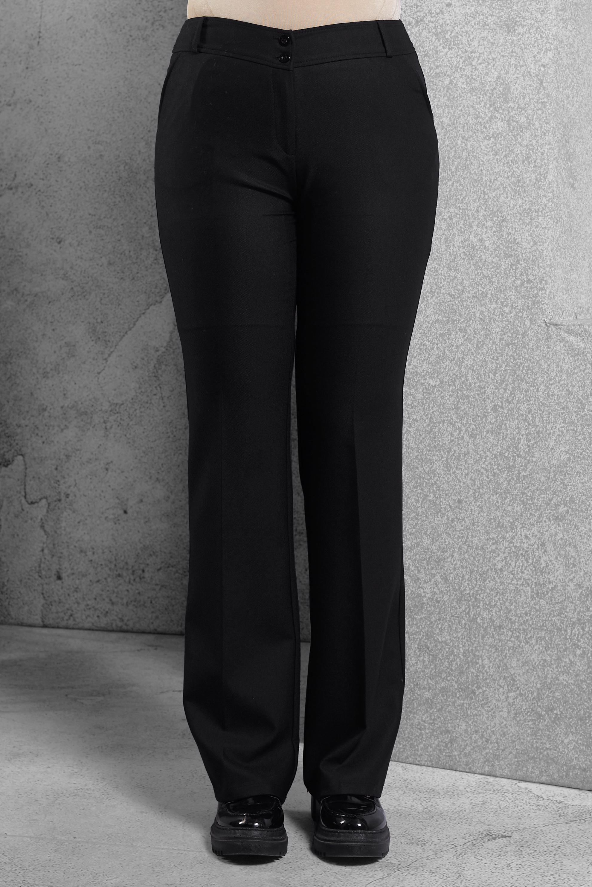 Tesettür giyim SİYAH İSPANYOL PAÇA PANTOLON 70805