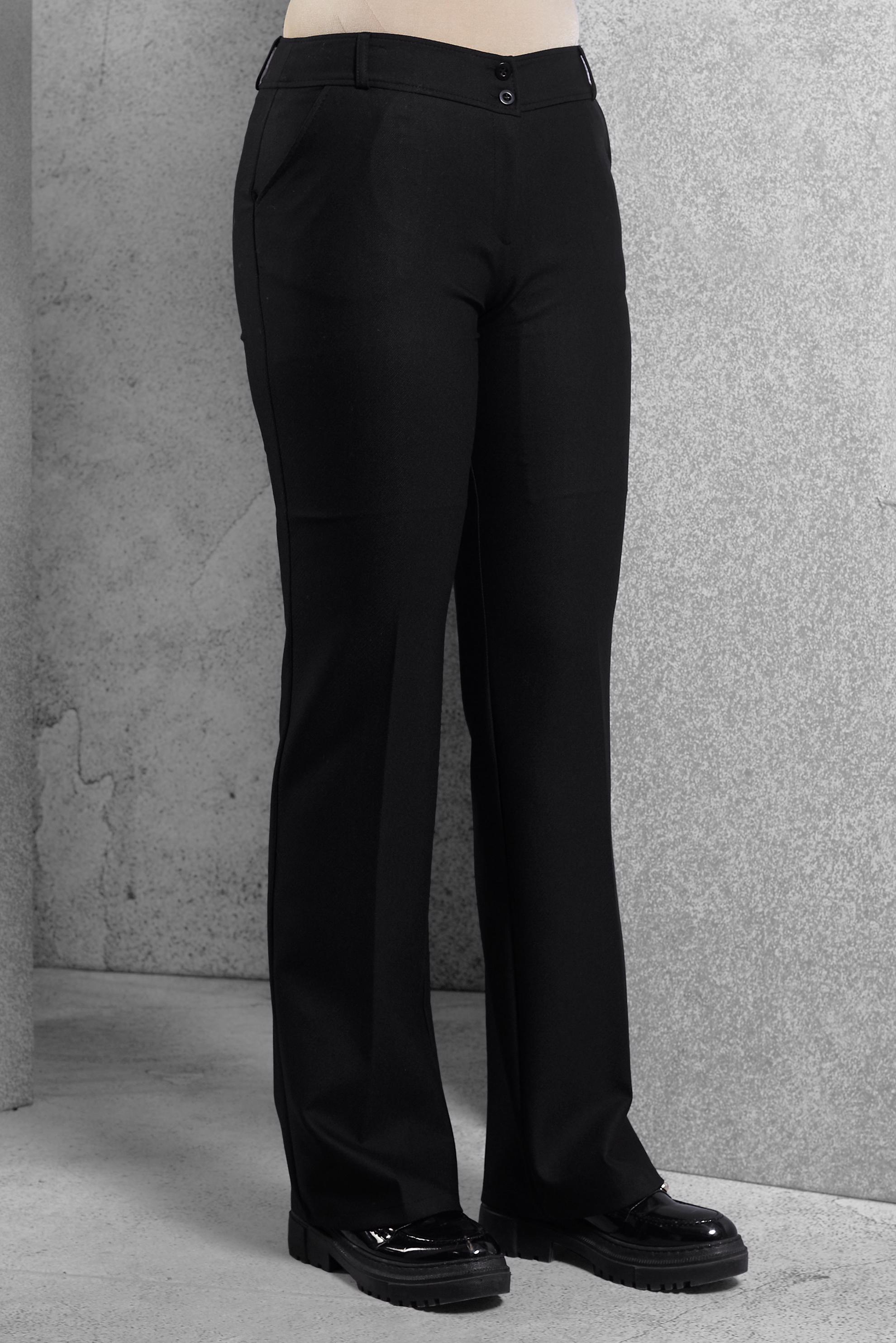 Tesettür giyim SİYAH İSPANYOL PAÇA PANTOLON 70805