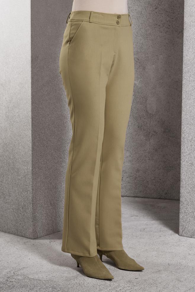 Vêtements hijab BRUN PANTALON ÉVASÉ 70805 - ALVİNA