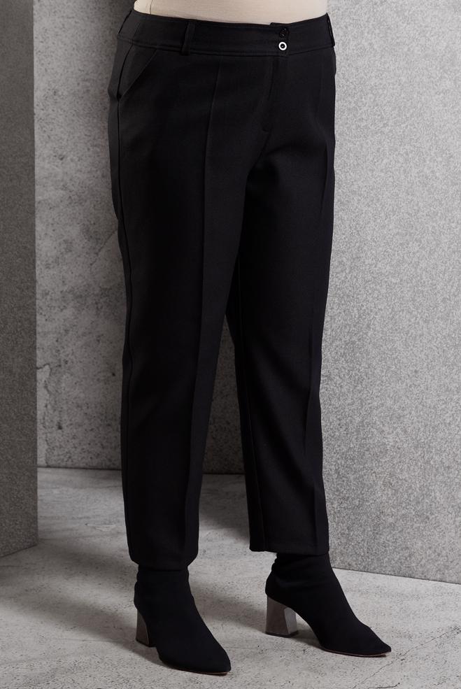 Vêtements hijab NOIR PANTALON À JAMBE SKINNY 70806 - ALVİNA