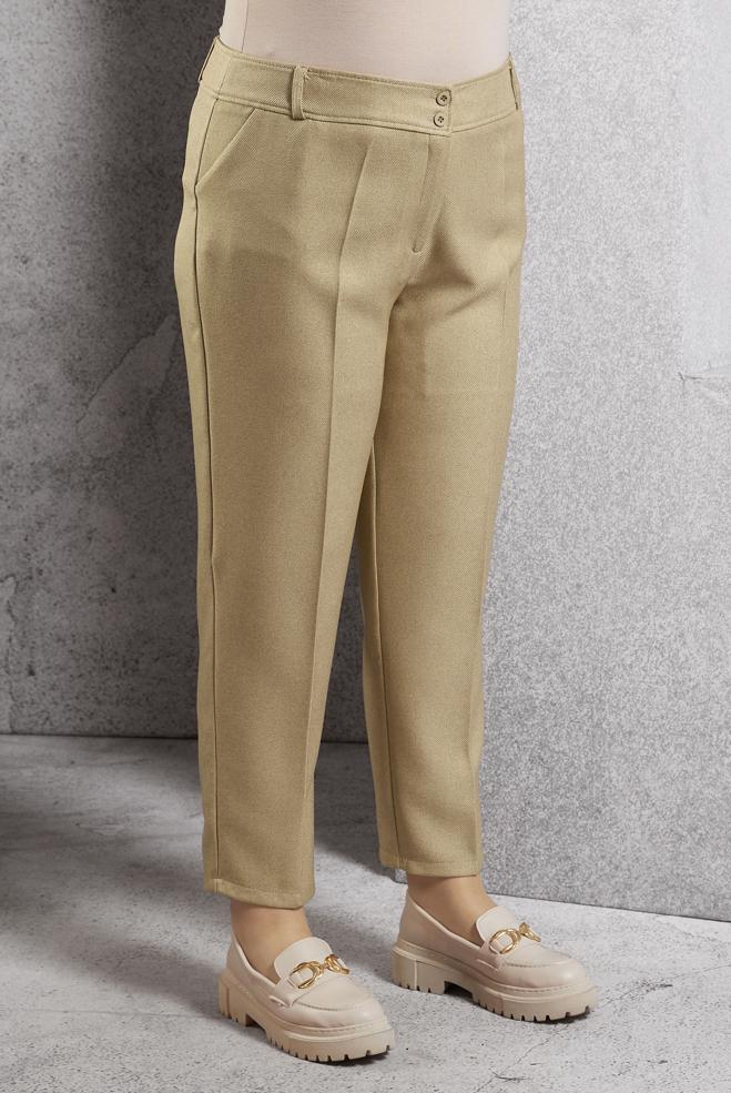 Vêtements hijab BEIGE PANTALON À JAMBE SKINNY 70806 - ALVİNA