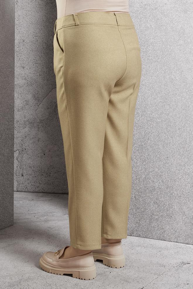 Vêtements hijab BEIGE PANTALON À JAMBE SKINNY 70806 - ALVİNA