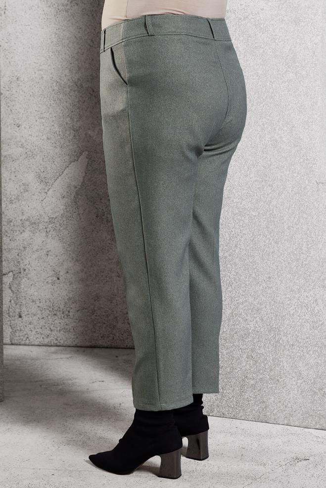 Vêtements hijab GRIS PANTALON À JAMBE SKINNY 70806 - ALVİNA