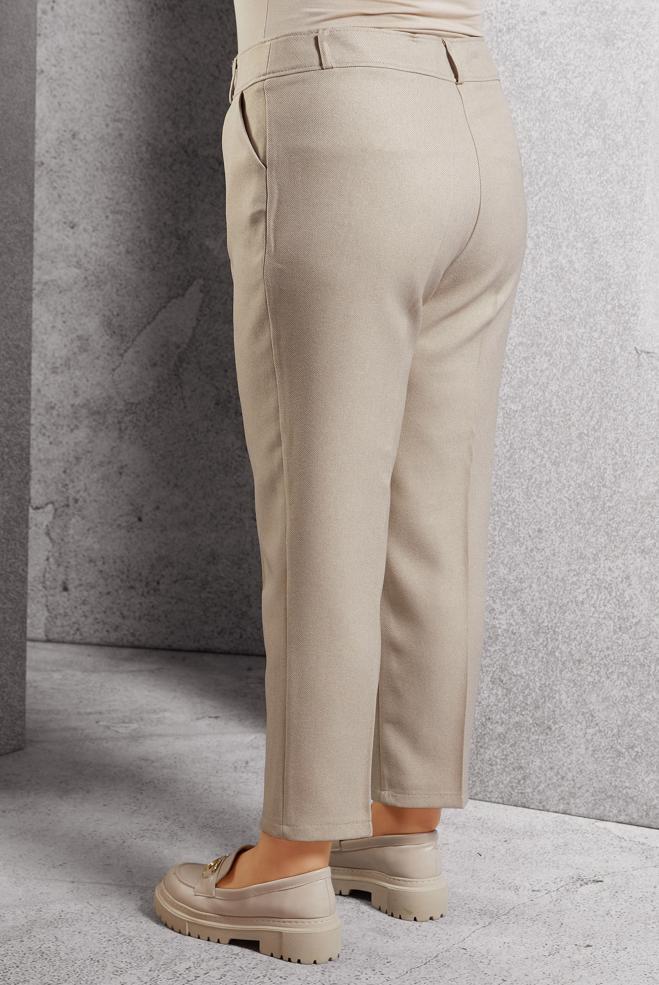 Vêtements hijab BEIGE PANTALON À JAMBE SKINNY 70806 - ALVİNA