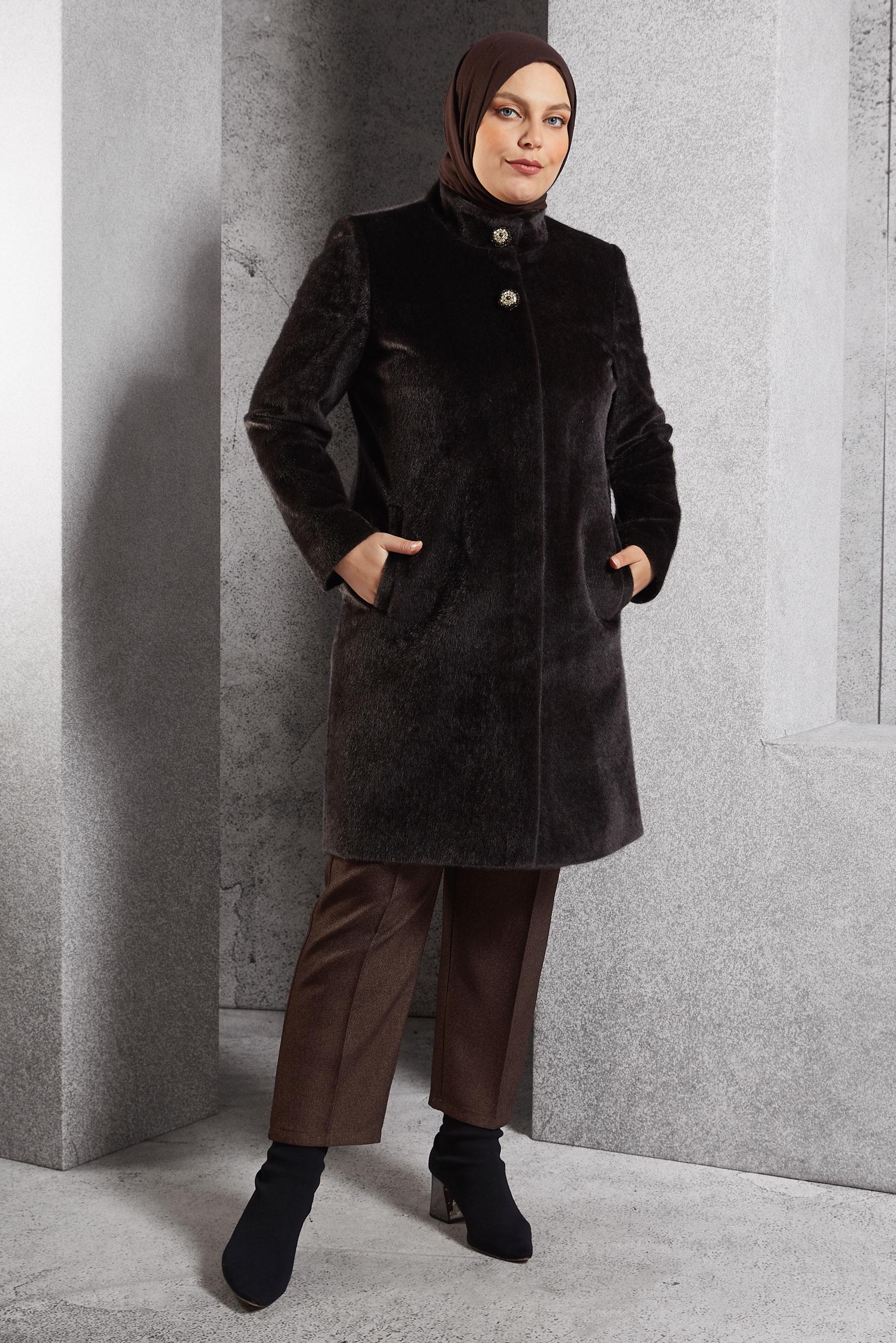 Vêtements hijab BRUN PANTALON À JAMBE SKINNY 70806