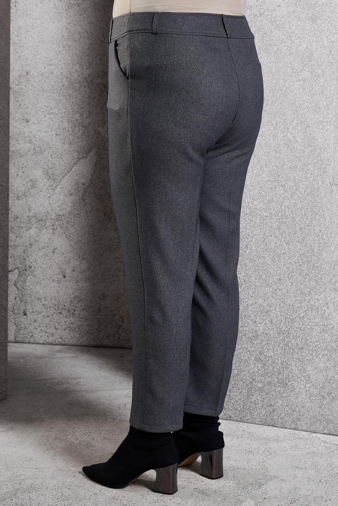 Vêtements hijab GRIS PANTALON À JAMBE SKINNY 70806 - ALVİNA