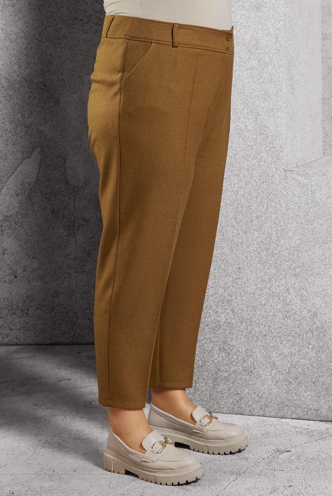 Vêtements hijab JAUNE PANTALON À JAMBE SKINNY 70806 - ALVİNA