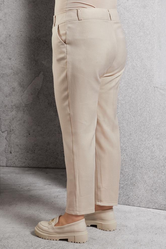 Vêtements hijab ÉCRUE PANTALON À JAMBE SKINNY 70806 - ALVİNA