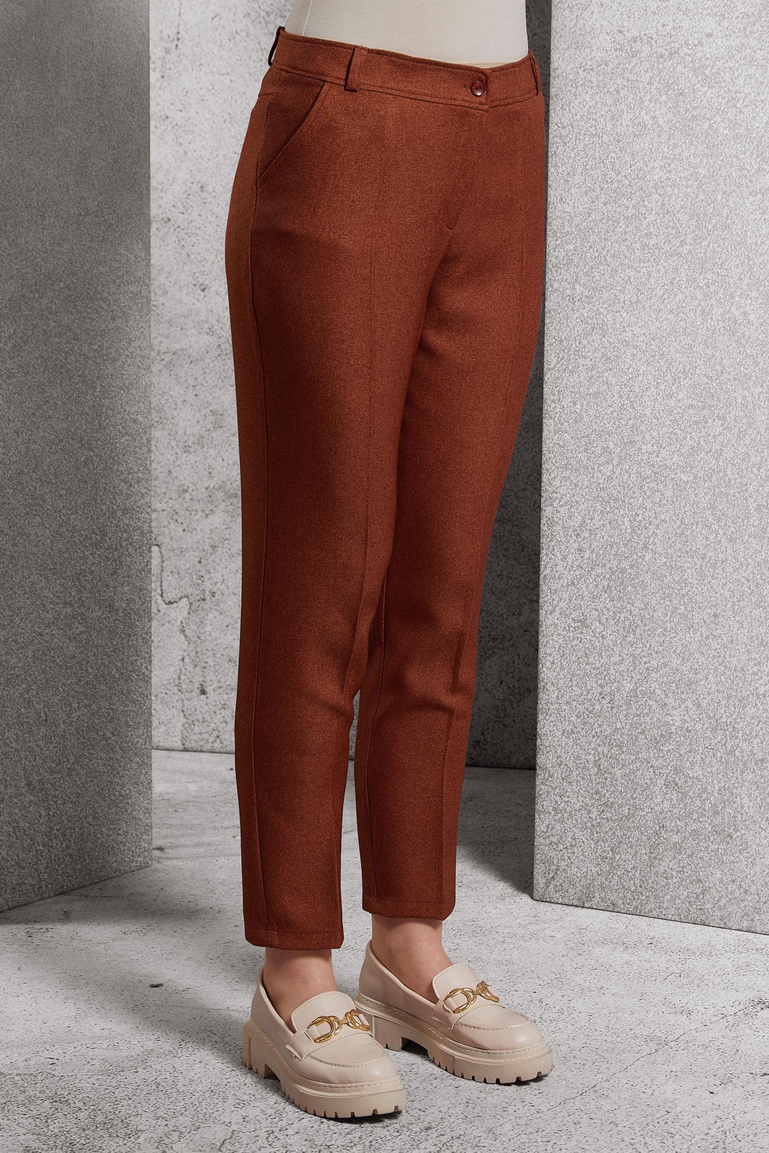 Hijab clothing ORANGE SKINNY LEG PANTS 70807