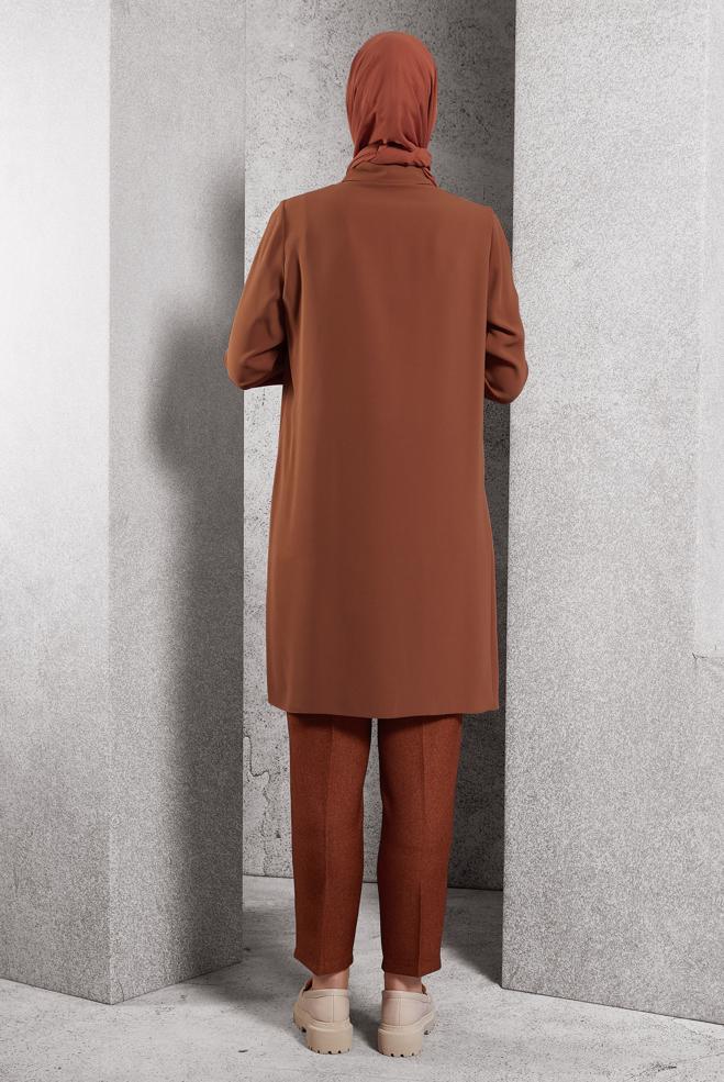 Hijab clothing ORANGE SKINNY LEG PANTS 70807 - ALVİNA