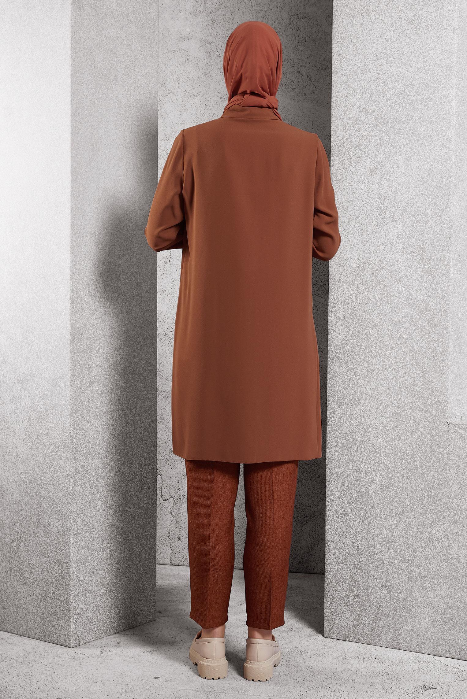 Hijab clothing ORANGE SKINNY LEG PANTS 70807