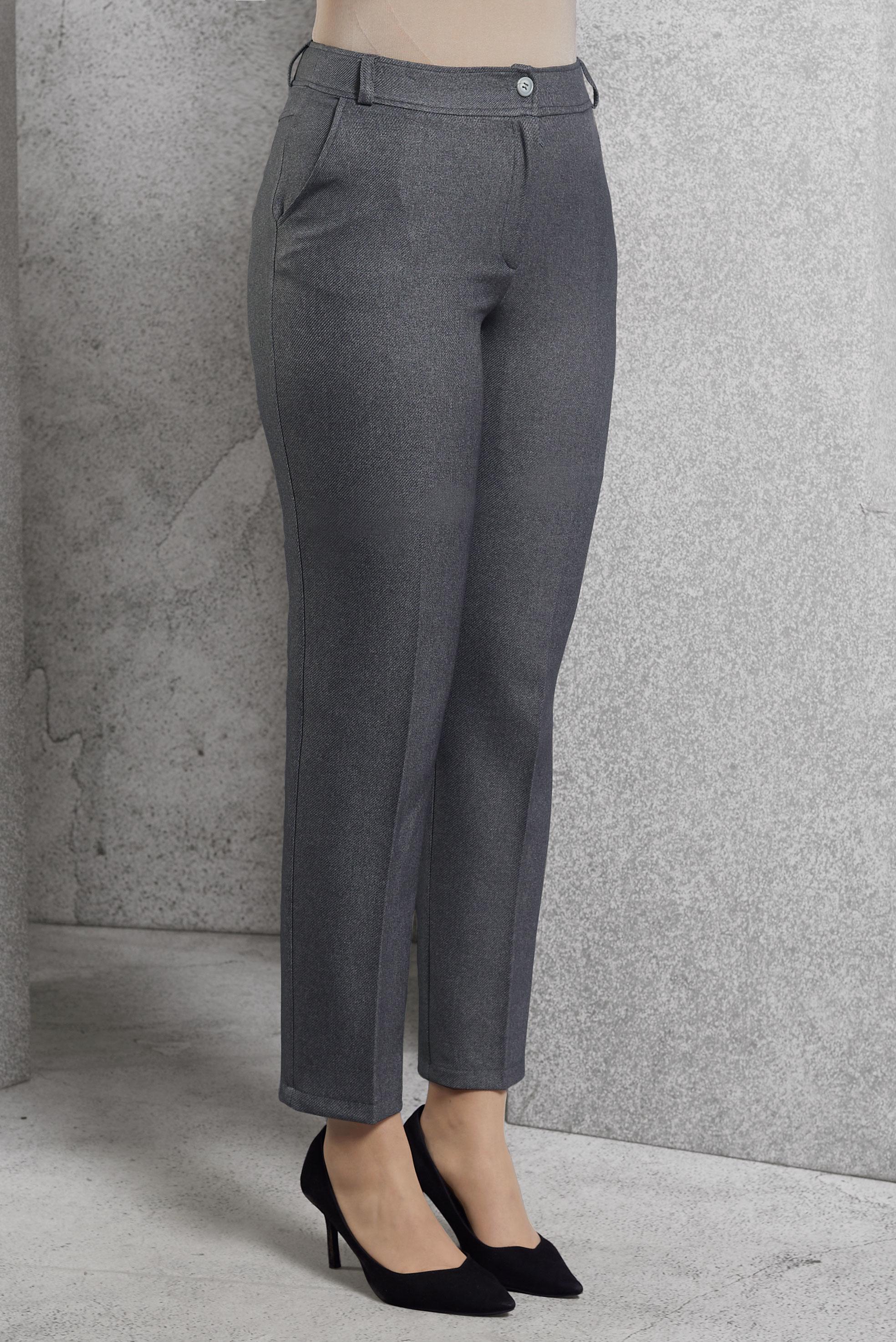 Vêtements hijab GRIS PANTALON À JAMBE SKINNY 70807