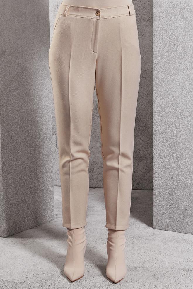 Vêtements hijab ÉCRUE PANTALON À JAMBE SKINNY 70807 - ALVİNA