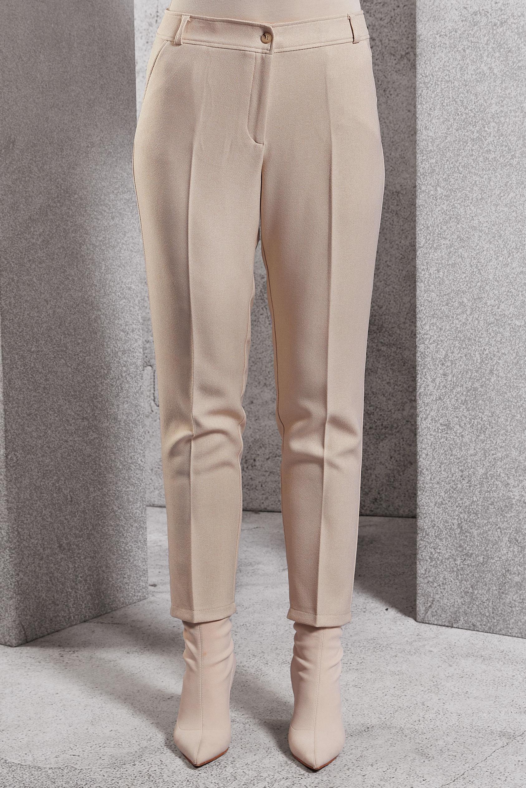 Tesettür giyim EKRU DAR PAÇA PANTOLON 70807