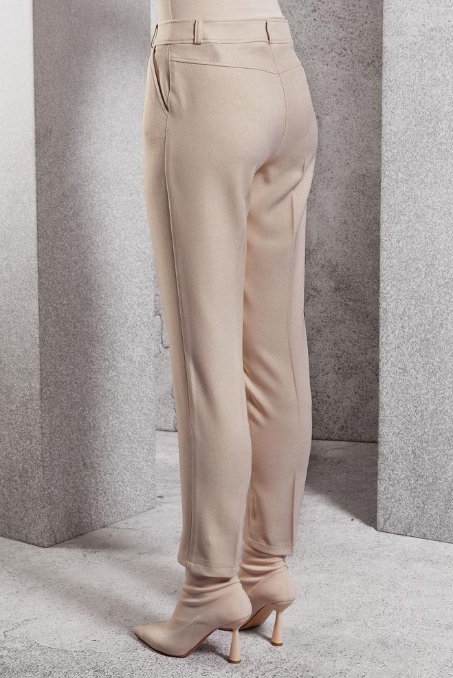 Vêtements hijab ÉCRUE PANTALON À JAMBE SKINNY 70807 - ALVİNA
