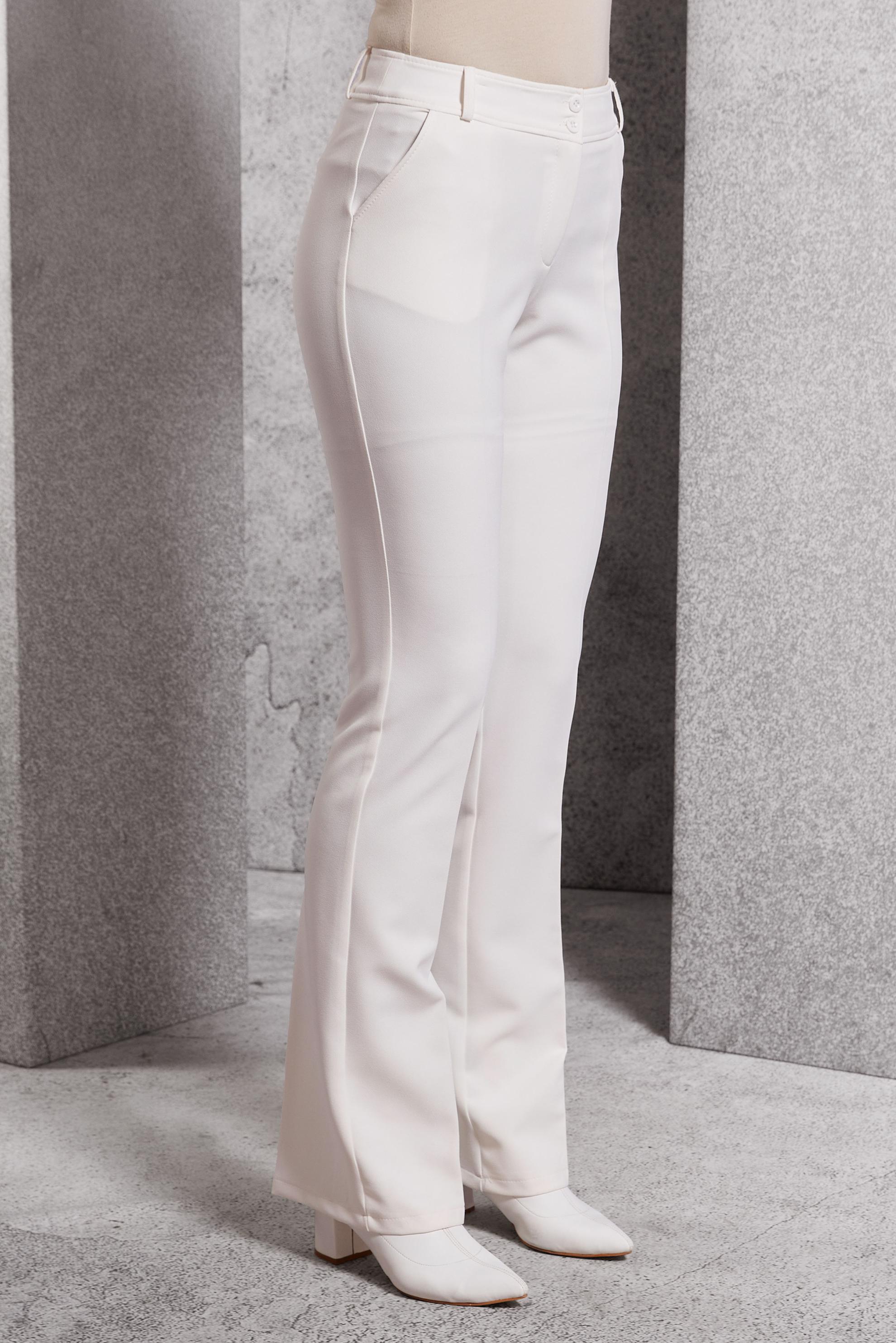 Vêtements hijab BLANC PANTALON ÉVASÉ 70808