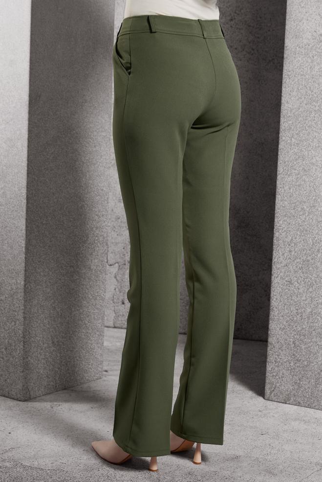 Vêtements hijab KAKI PANTALON ÉVASÉ 70808 - ALVİNA