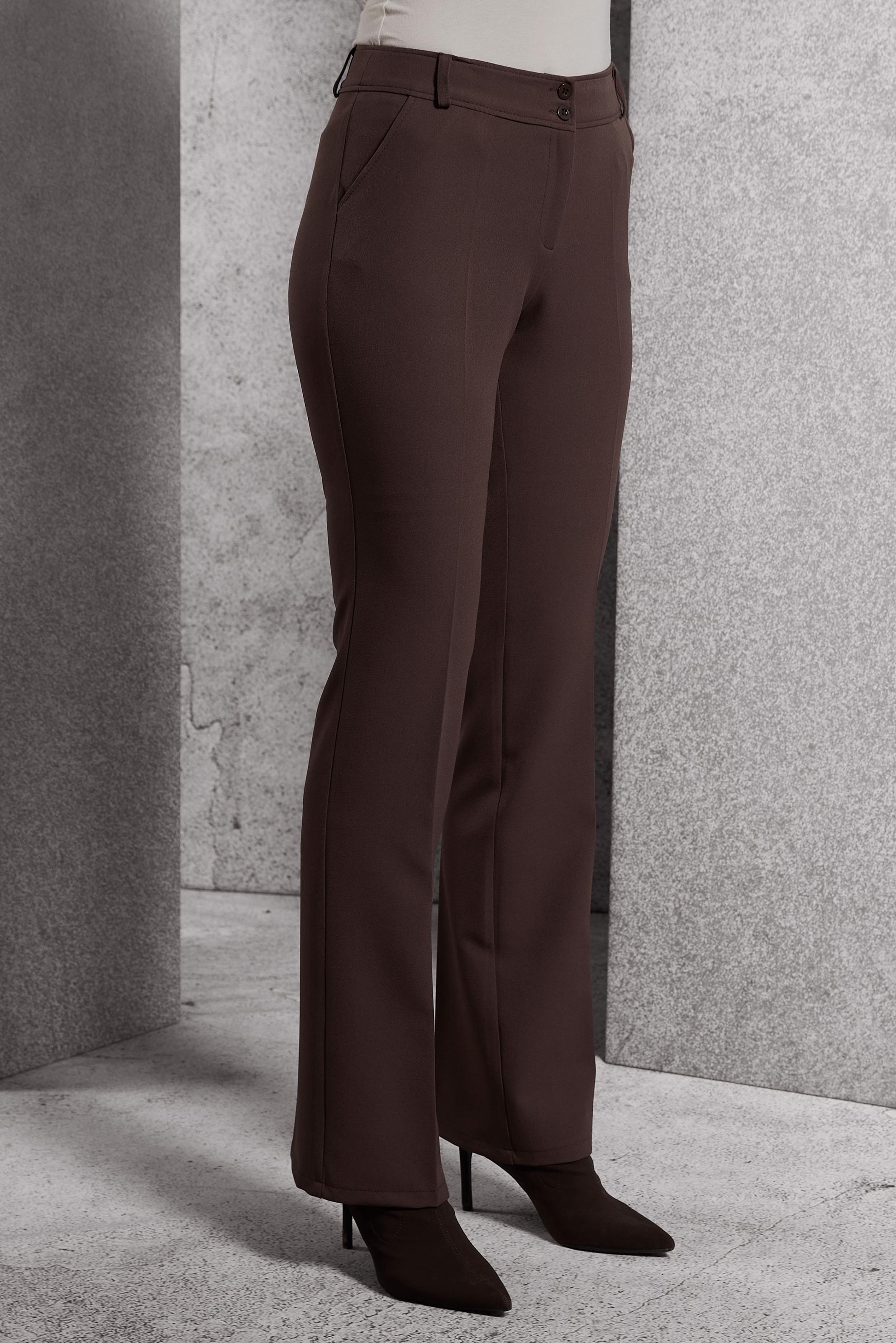 Vêtements hijab BRUN PANTALON ÉVASÉ 70808