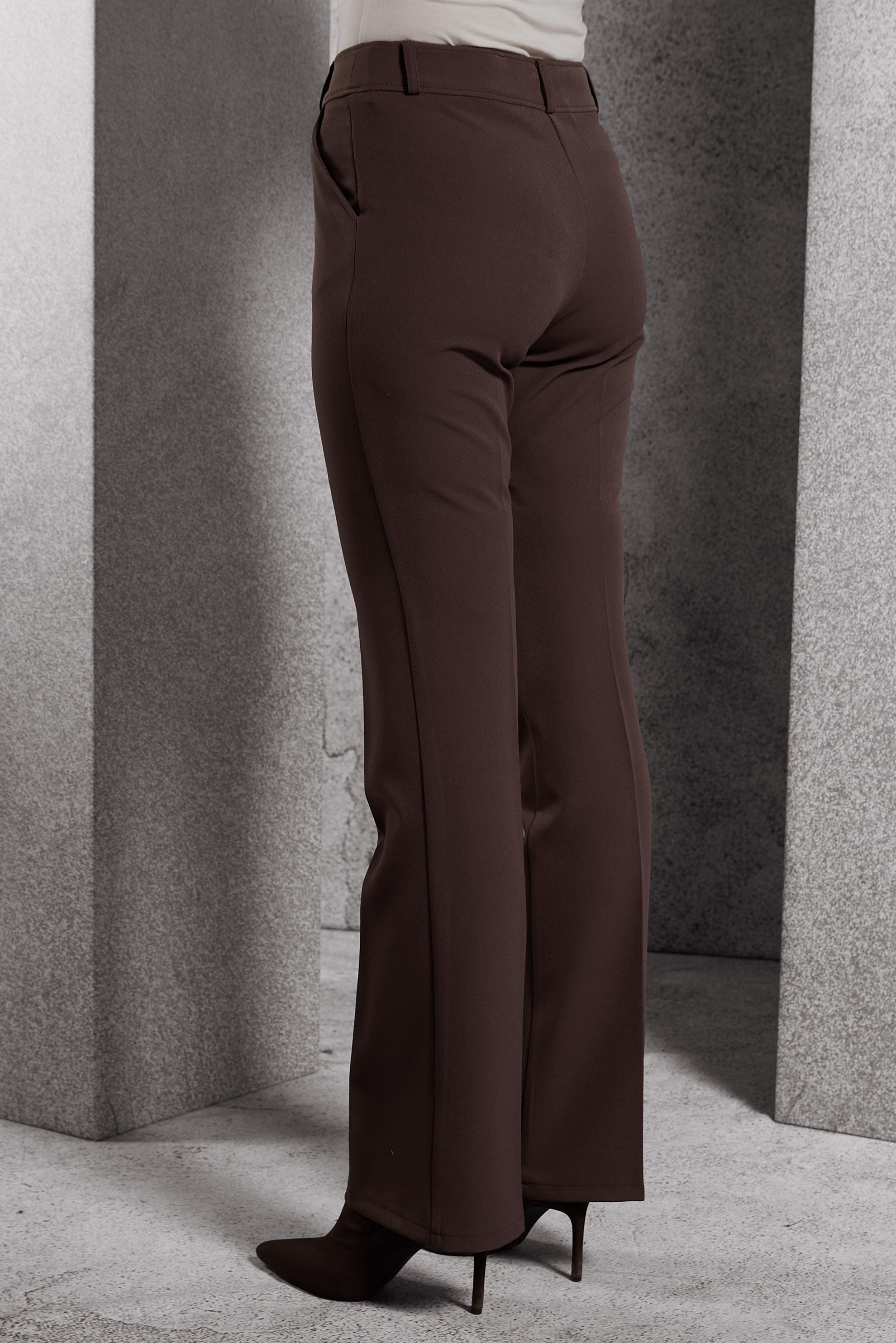 Vêtements hijab BRUN PANTALON ÉVASÉ 70808